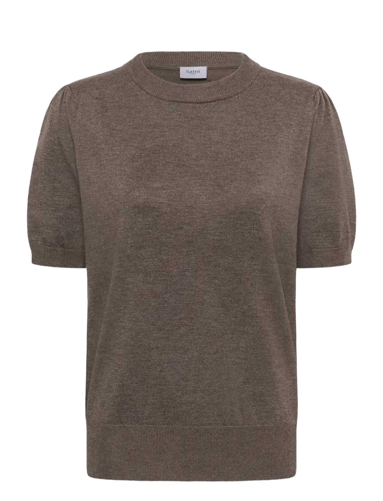 Saint Tropez MilaSZ SS Pullover - Strickmode - MINK MELANGE / grey
