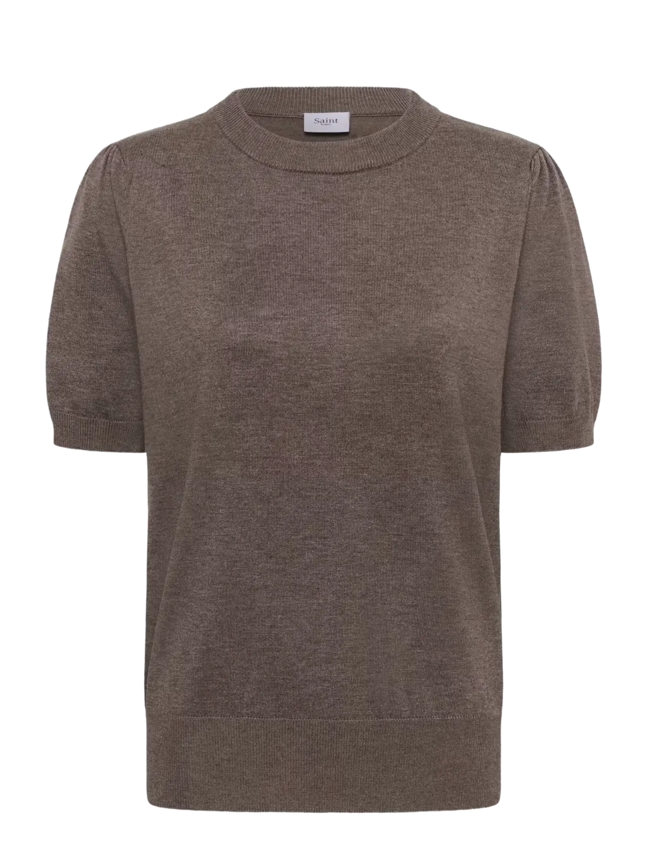 Saint Tropez MilaSZ SS Pullover - Strickmode - MINK MELANGE / grey