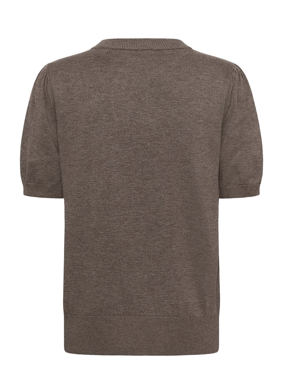 Saint Tropez - MilaSZ SS Pullover - striktrøjer - mink melange - 2
