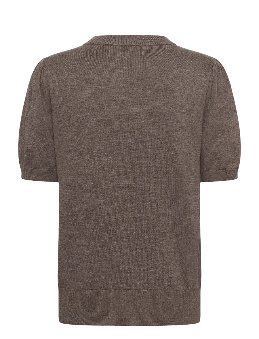 Saint Tropez - MilaSZ SS Pullover - striktrøjer - mink melange - 2