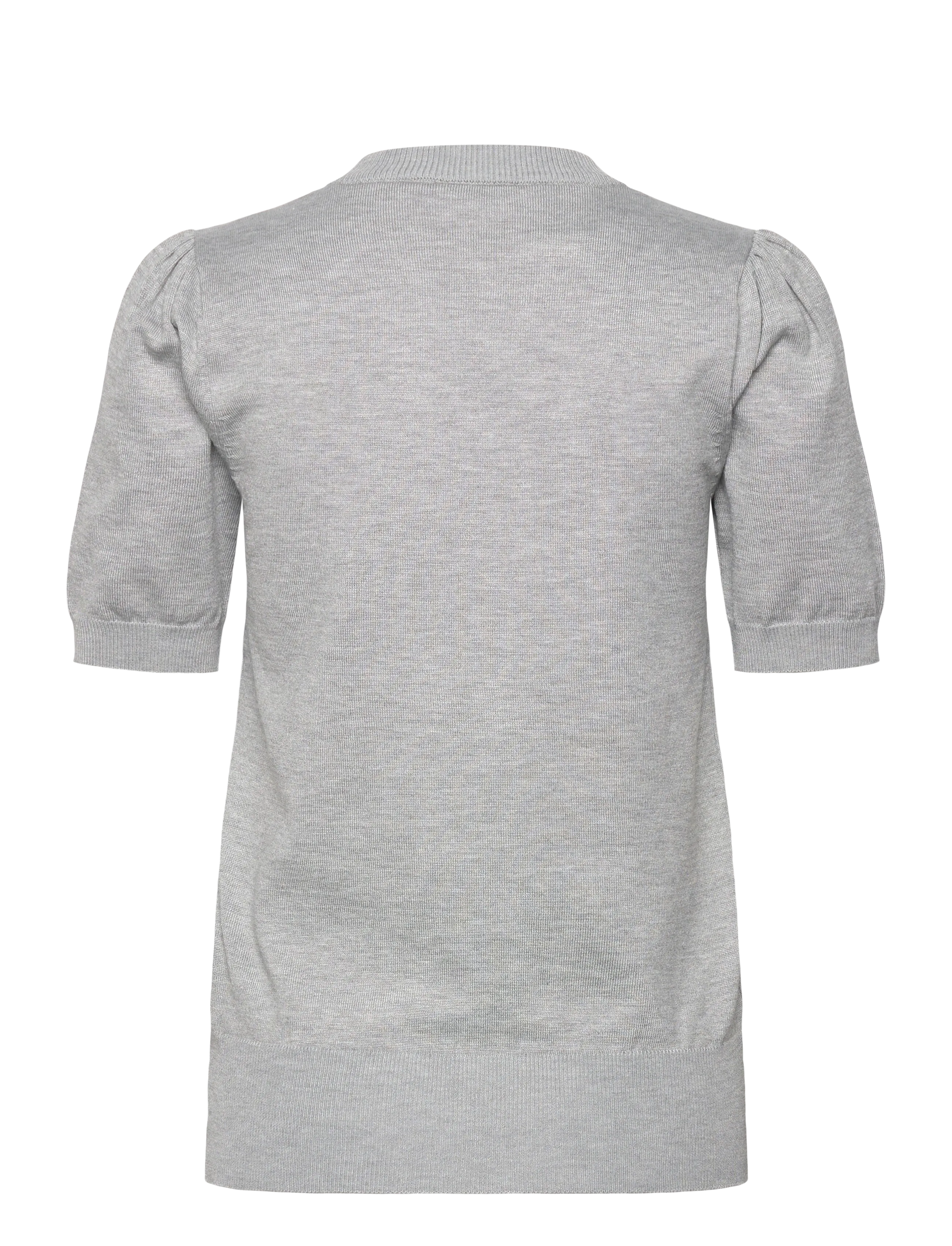 Saint Tropez - MilaSZ SS Pullover - madalaimad hinnad - pearl grey mel - 2