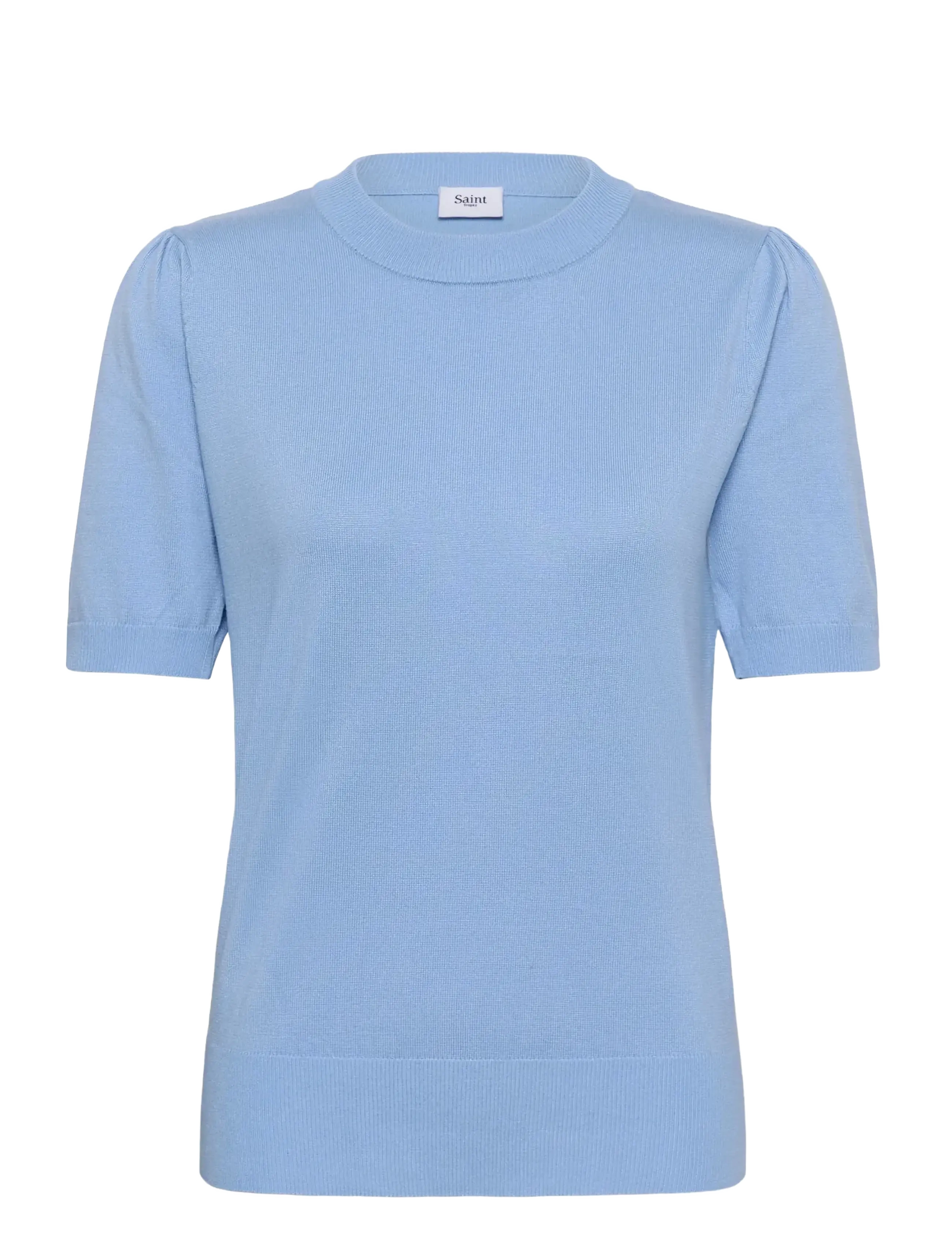 Saint Tropez Milasz Ss Pullover, M, Blue, Strik > Trøjer, Dame