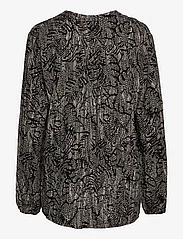 Saint Tropez - EdaSZ Shirt - blūzes ar garām piedurknēm - black floral stripes - 1