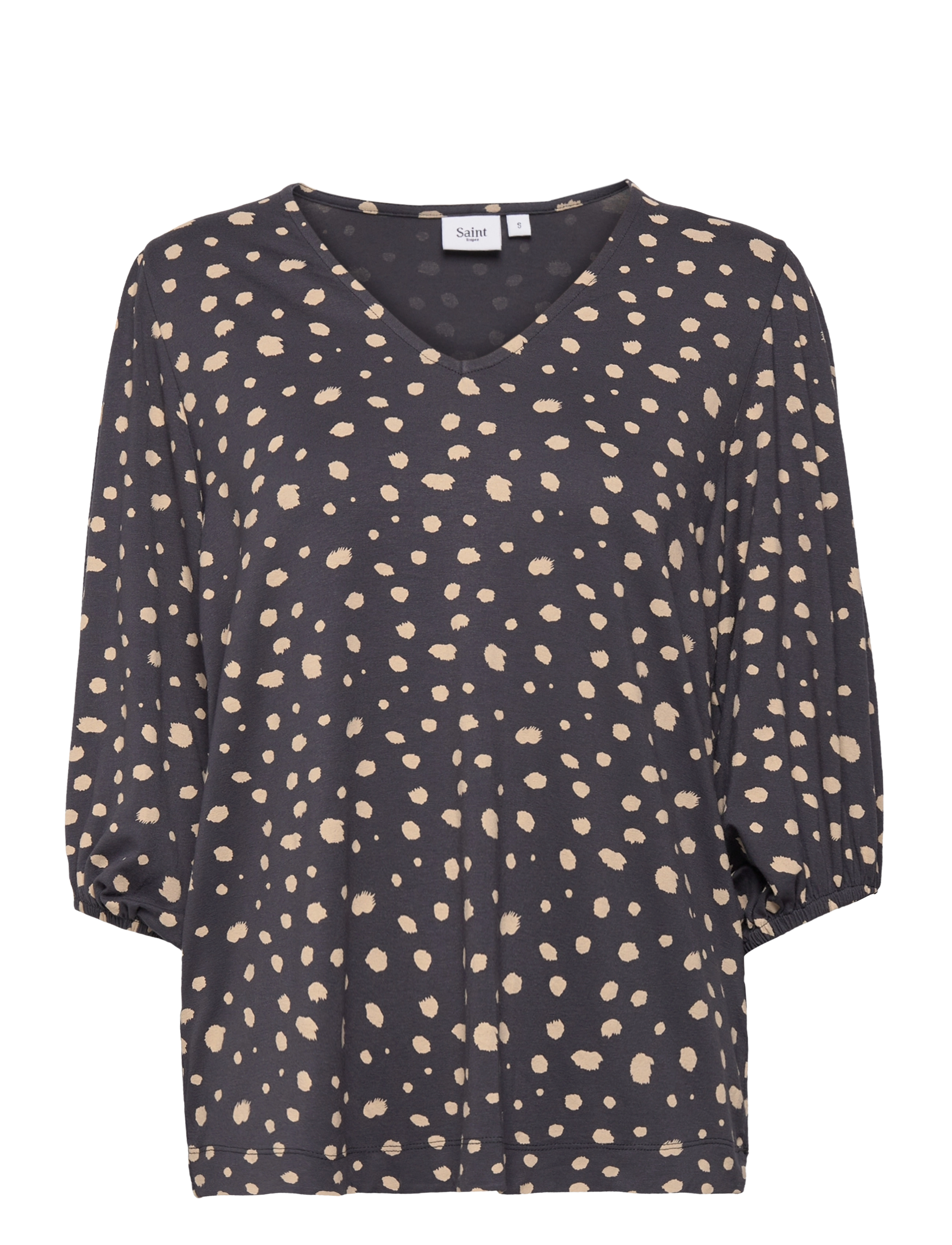 Saint Tropez MinaSZ V-N Blouse - Blouses - NINE IRON DOT / navy