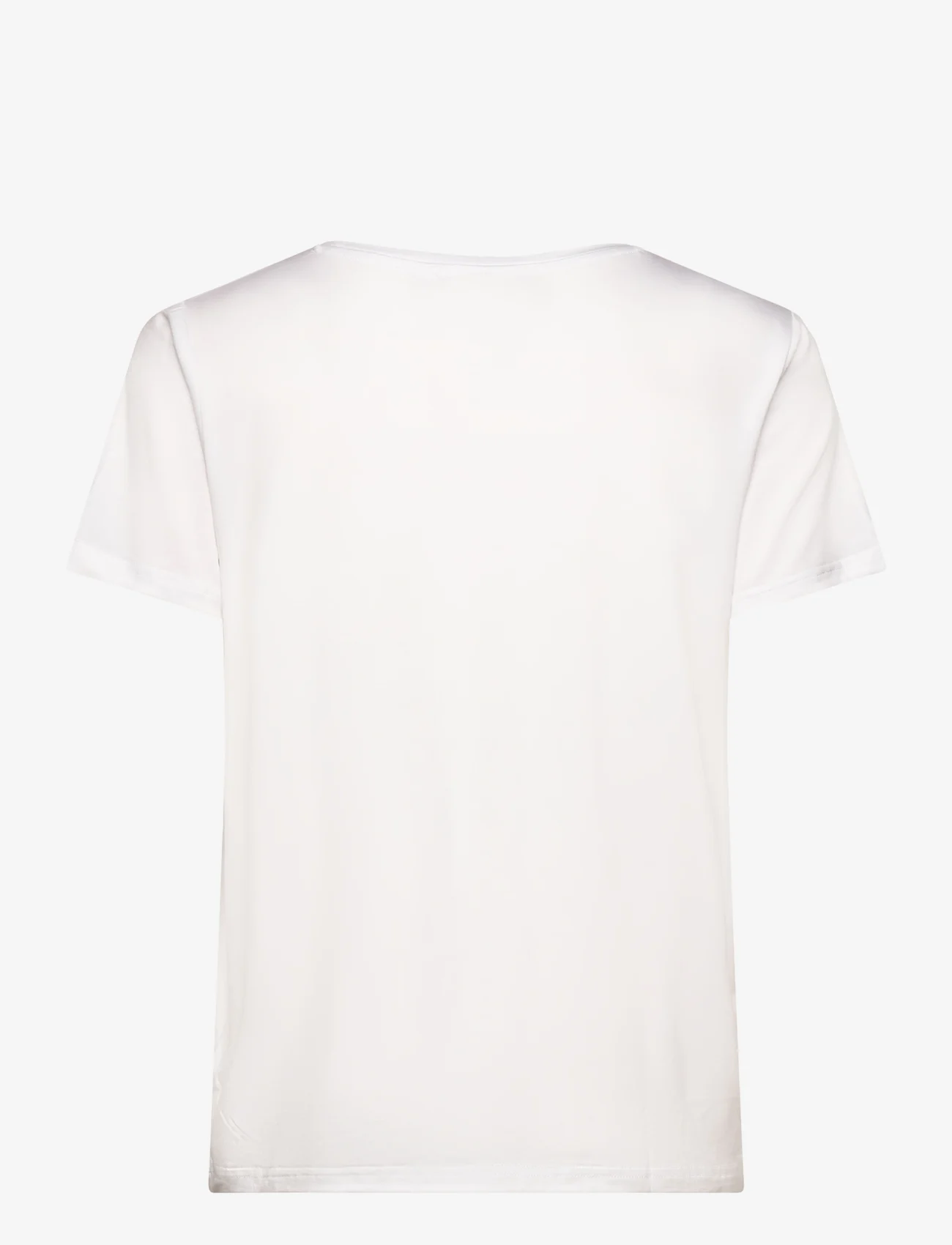 Saint Tropez - AdeliaSZ V-N T-Shirt - laveste priser - bright white - 1