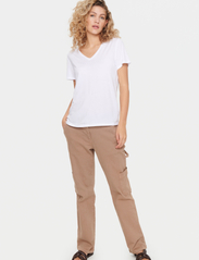 Saint Tropez - AdeliaSZ V-N T-Shirt - laveste priser - bright white - 3