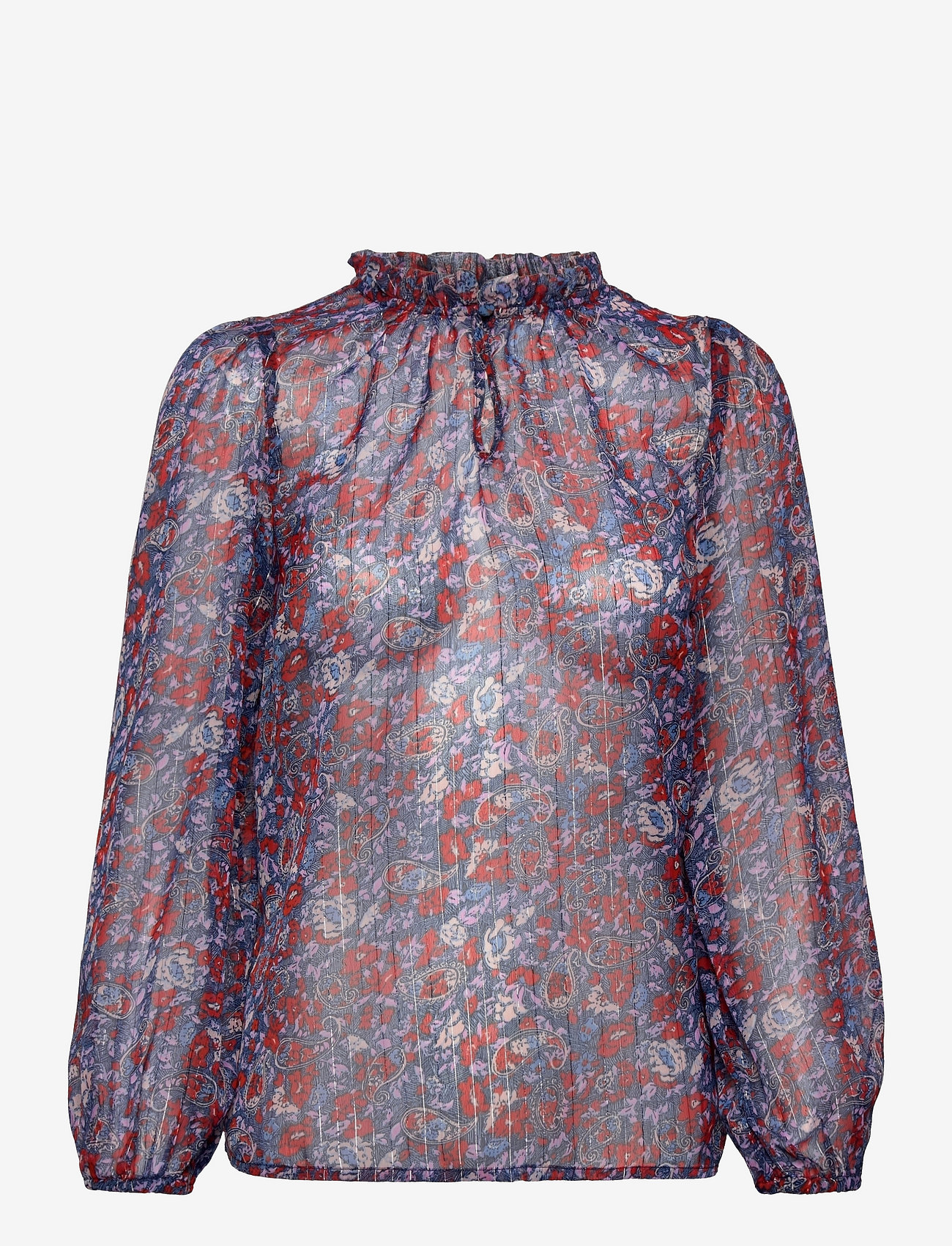 Saint Tropez - JantiSZ Shirt - langærmede bluser - night sky paisley roses - 0