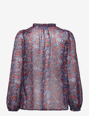 Saint Tropez - JantiSZ Shirt - long-sleeved blouses - night sky paisley roses - 1