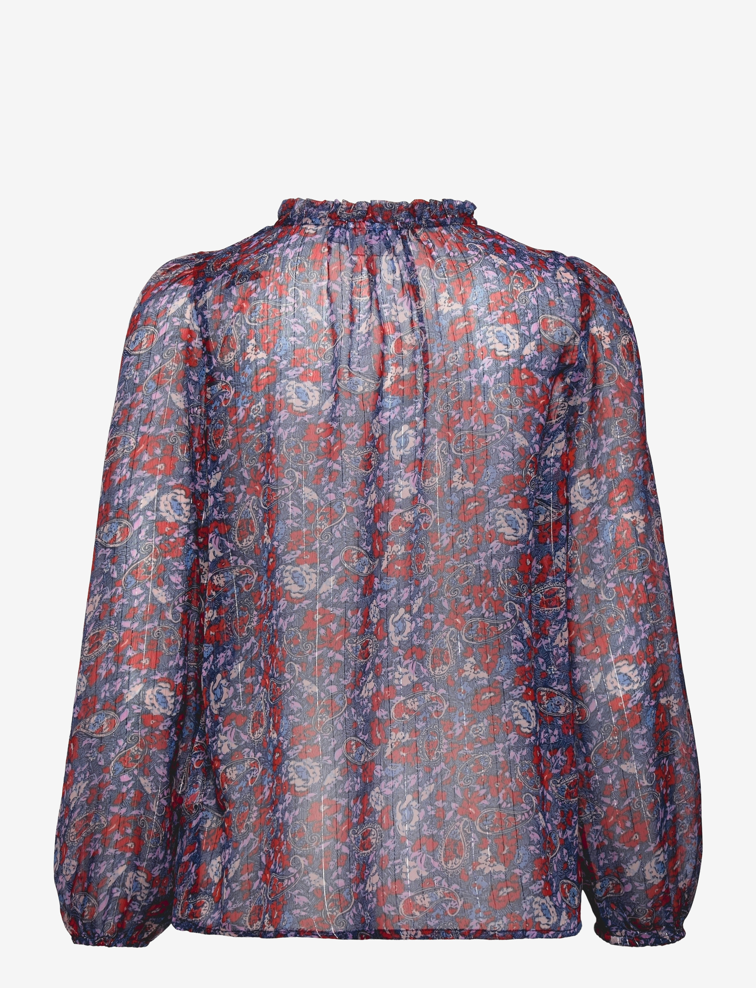 Saint Tropez - JantiSZ Shirt - langärmlige blusen - night sky paisley roses - 1