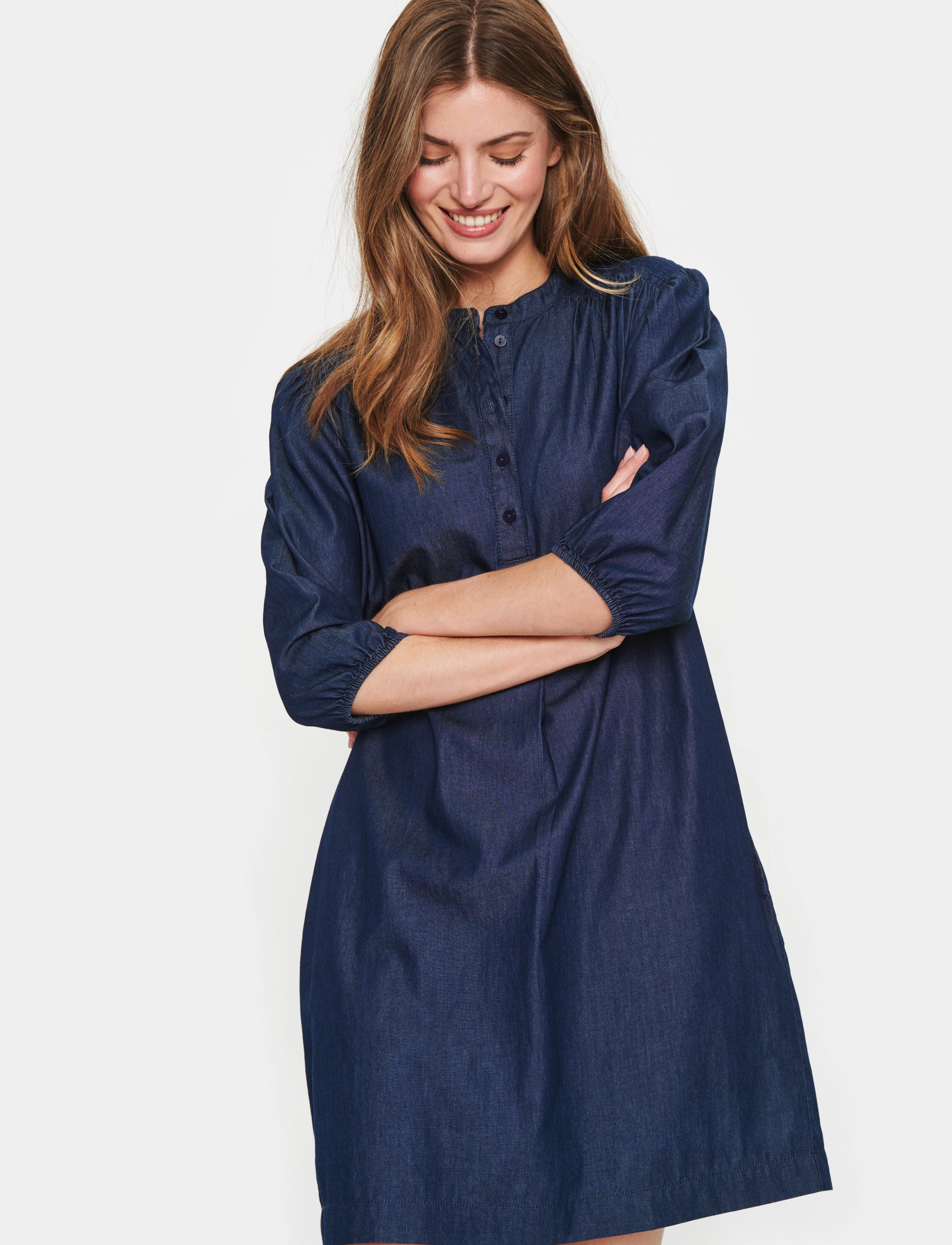 Saint Tropez - PaprikaSZ Dress - dark blue denim - 2