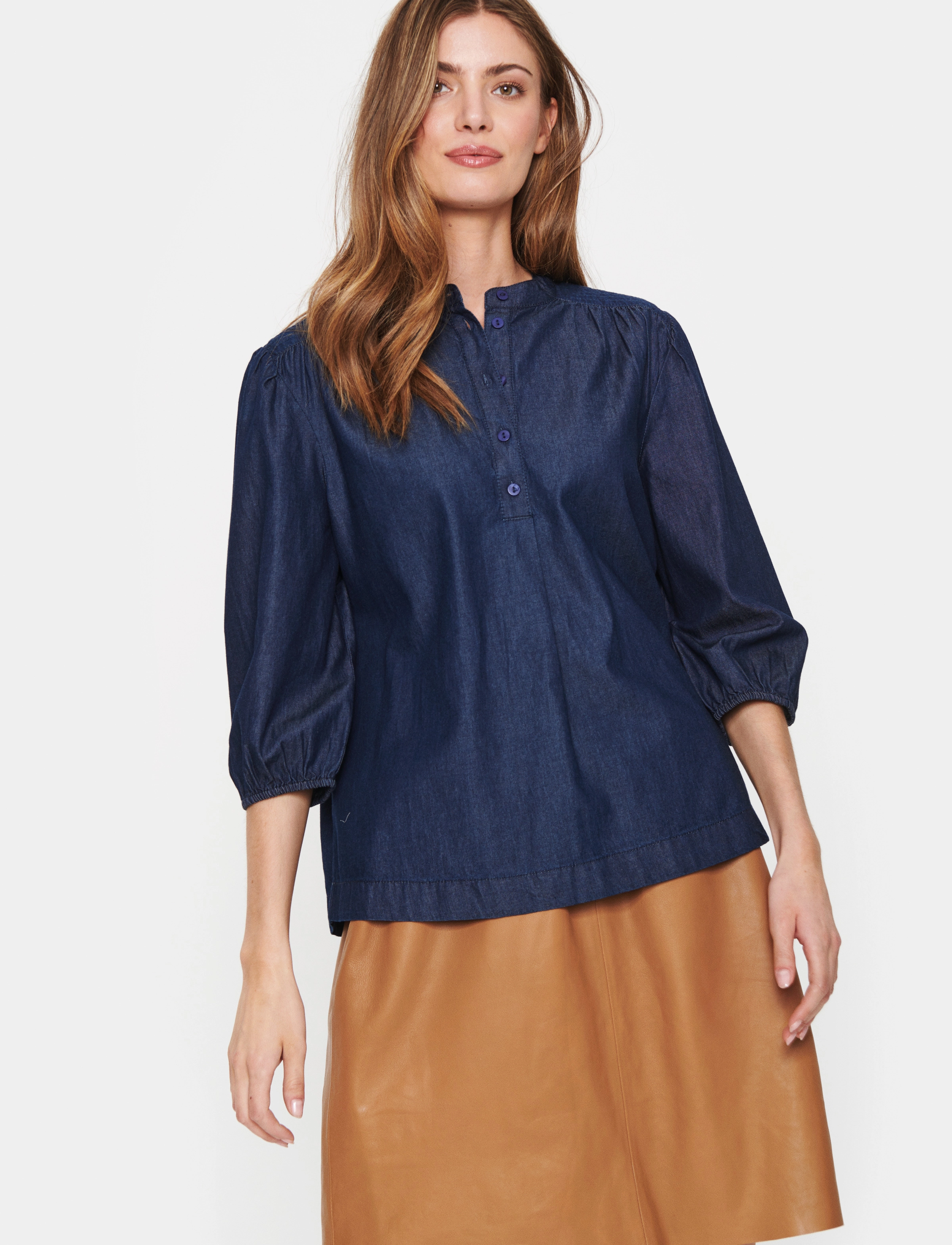 Saint Tropez - PaprikaSZ Shirt - dark blue denim - 2