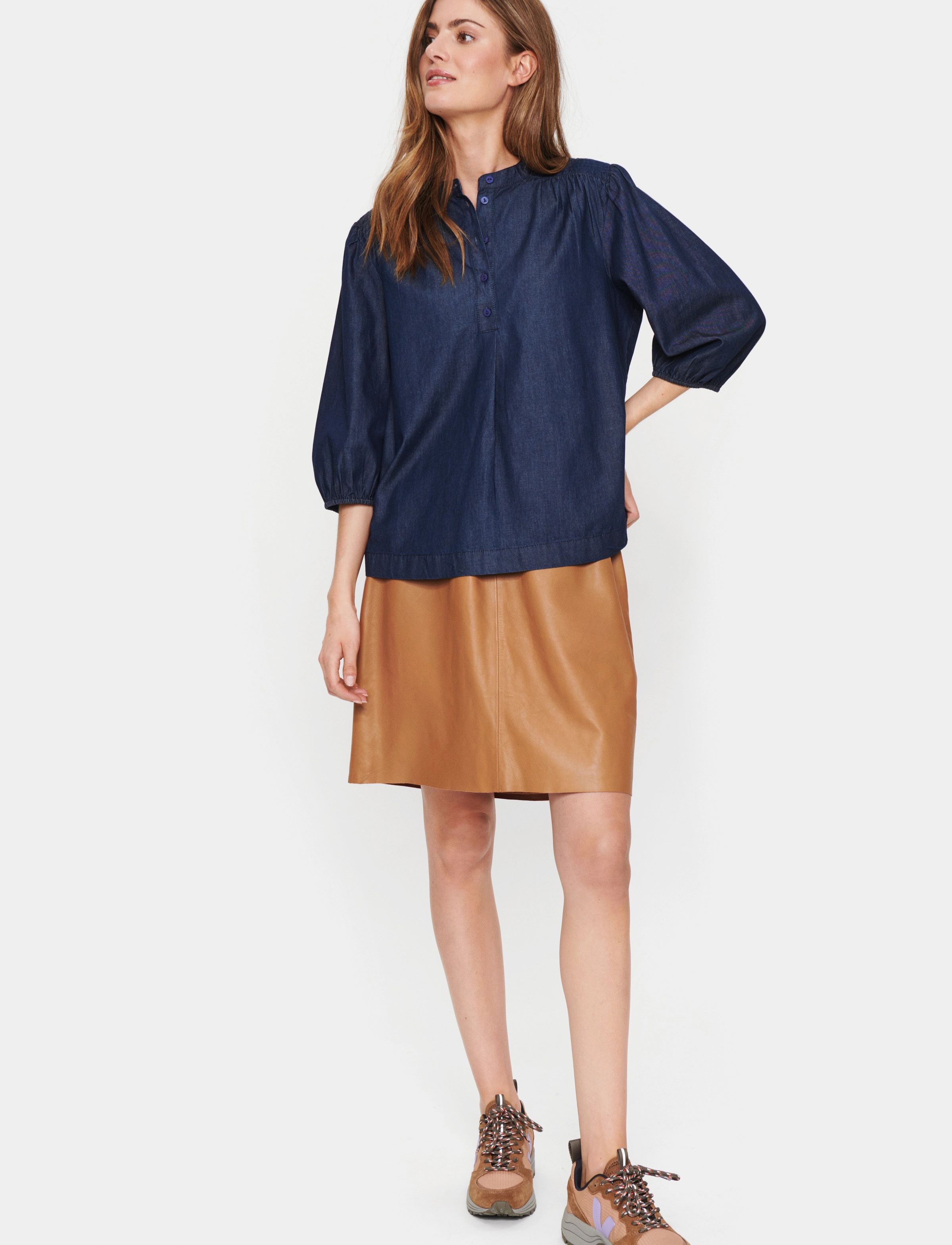 Saint Tropez - PaprikaSZ Shirt - dark blue denim - 3