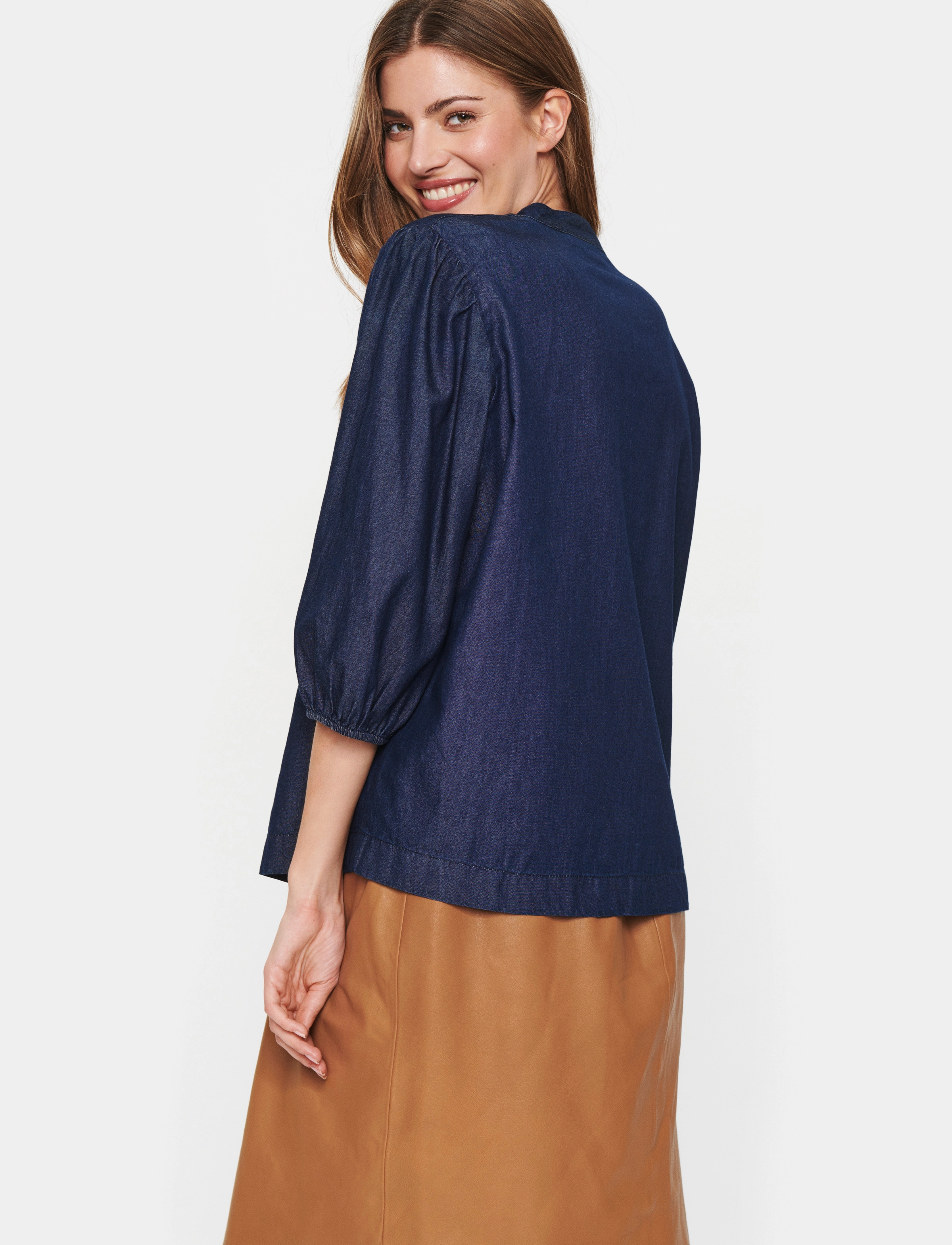 Saint Tropez - PaprikaSZ Shirt - dark blue denim - 4