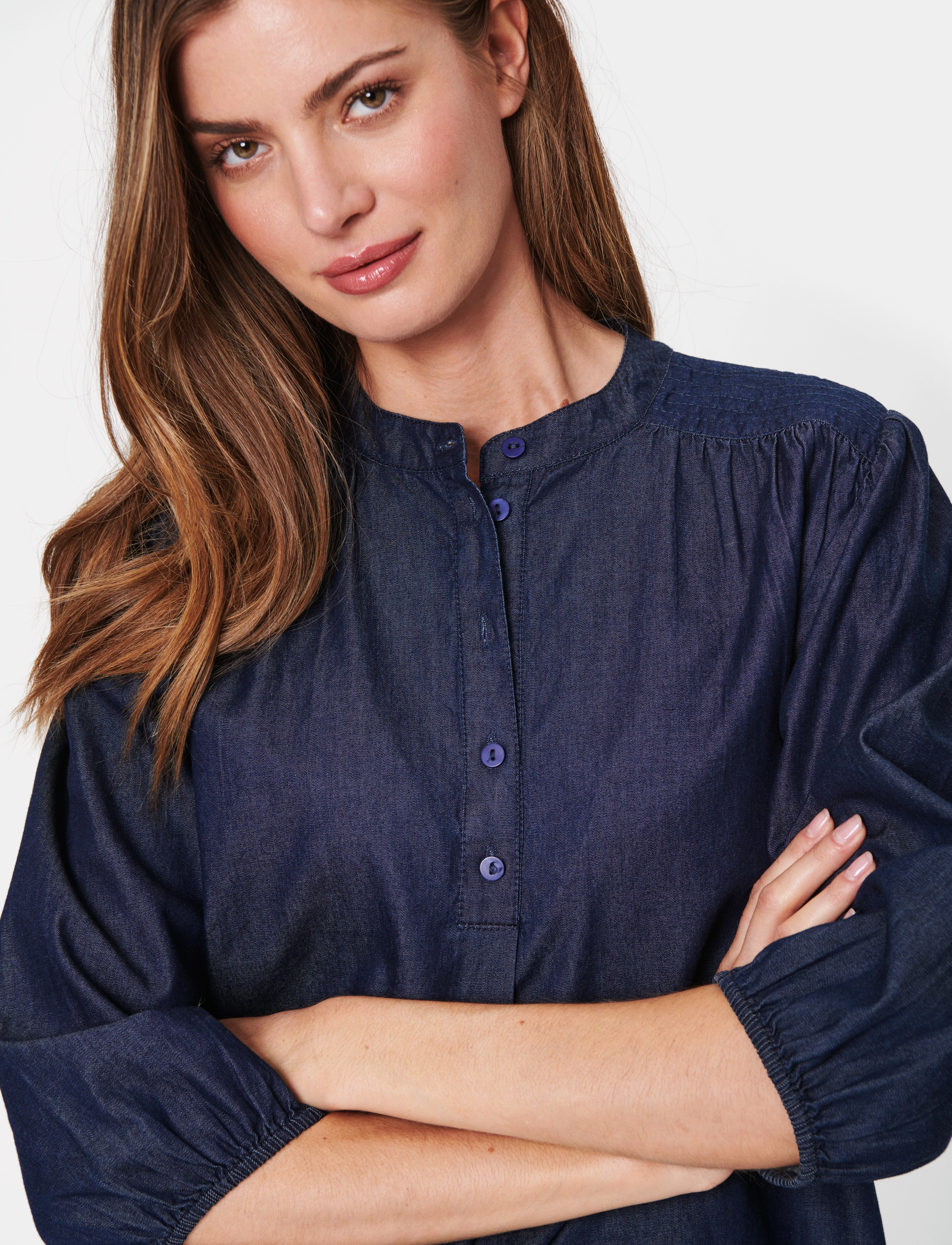 Saint Tropez - PaprikaSZ Shirt - dark blue denim - 5