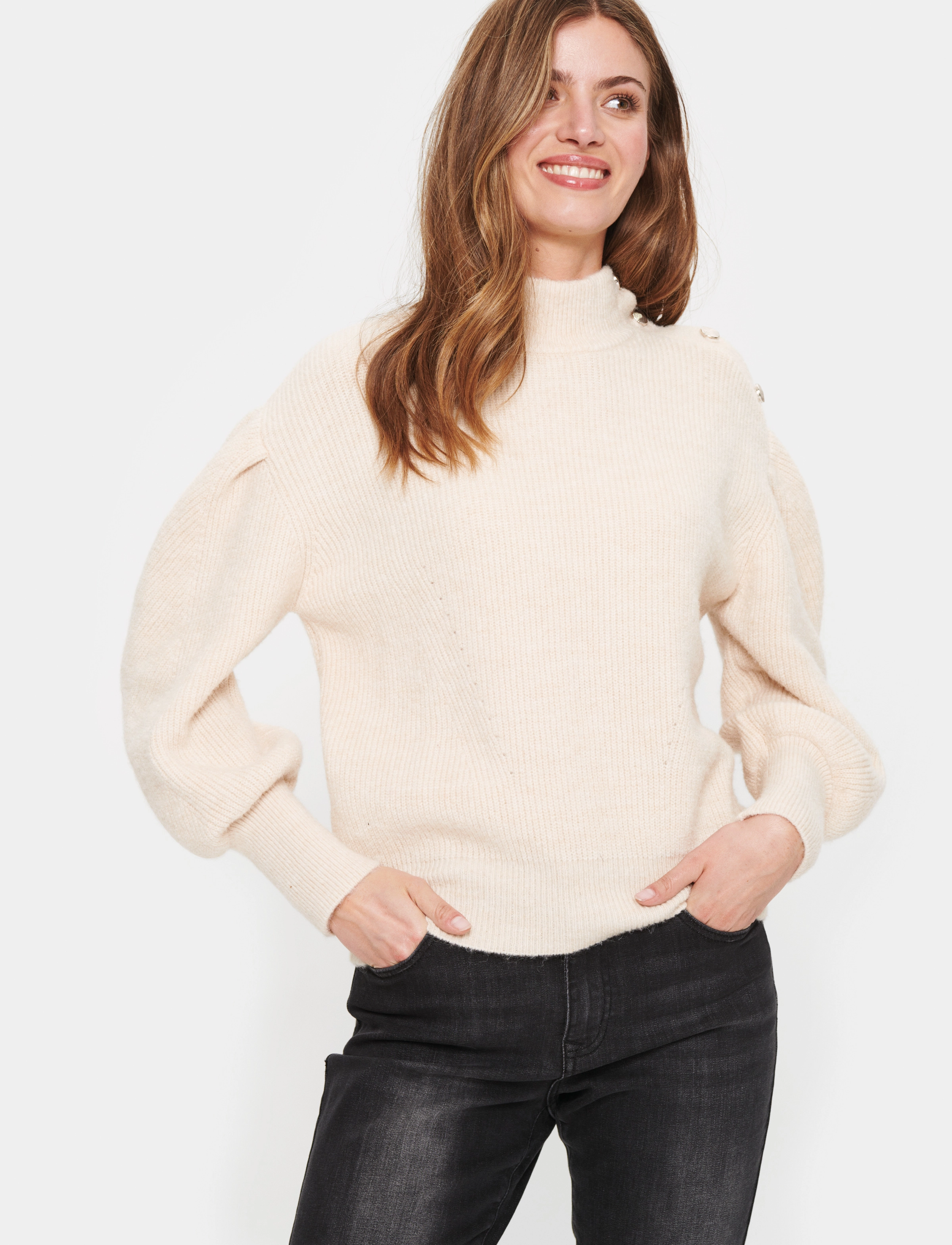 Saint Tropez - PaulaSZ Pullover - creme melange - 2
