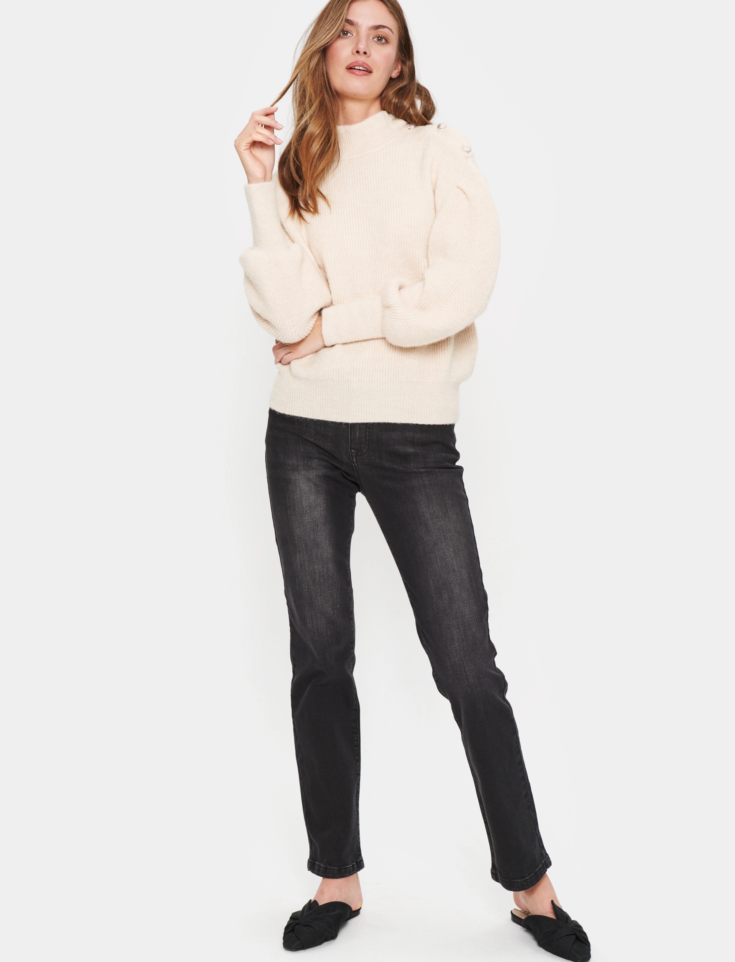 Saint Tropez - PaulaSZ Pullover - creme melange - 3