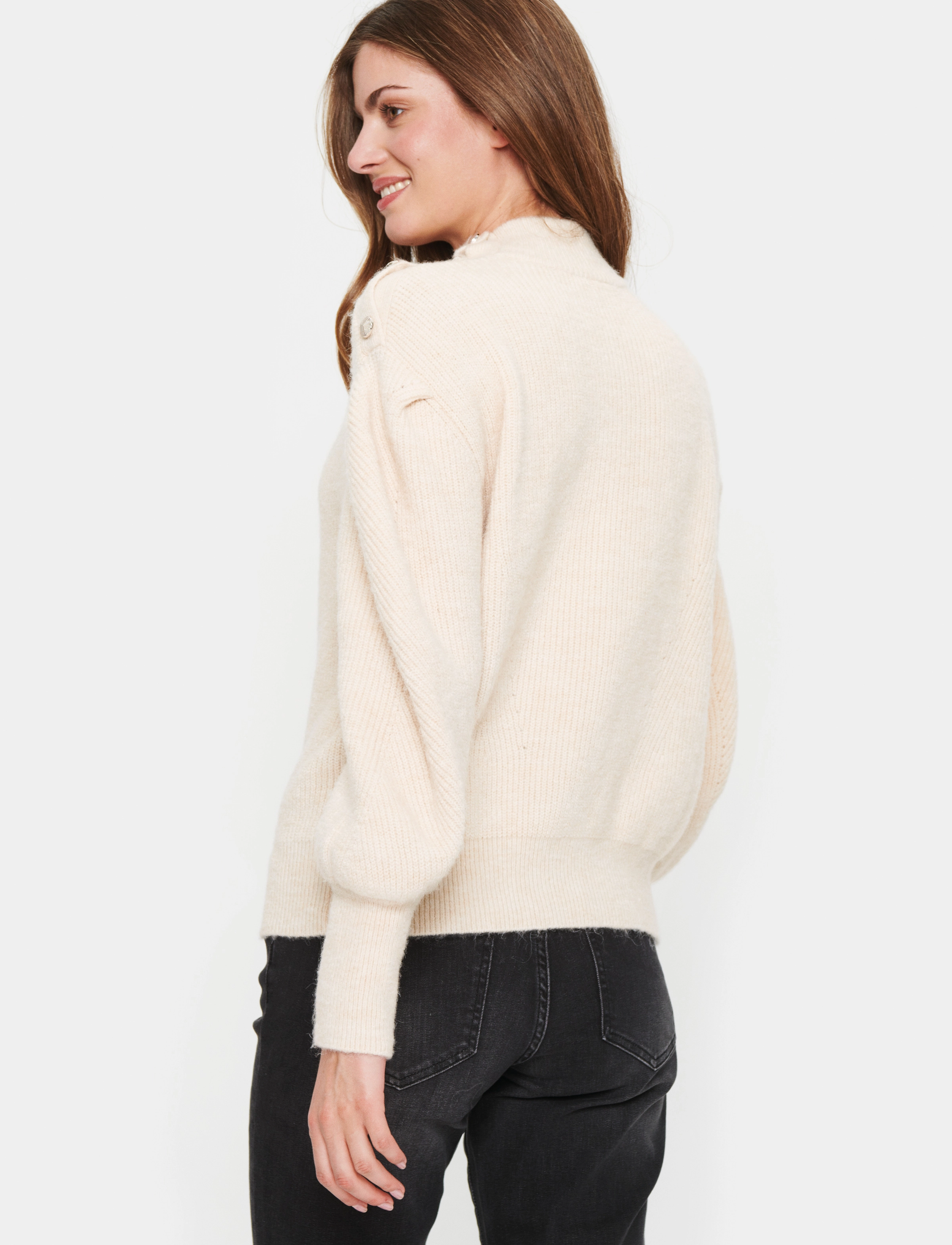 Saint Tropez - PaulaSZ Pullover - creme melange - 4