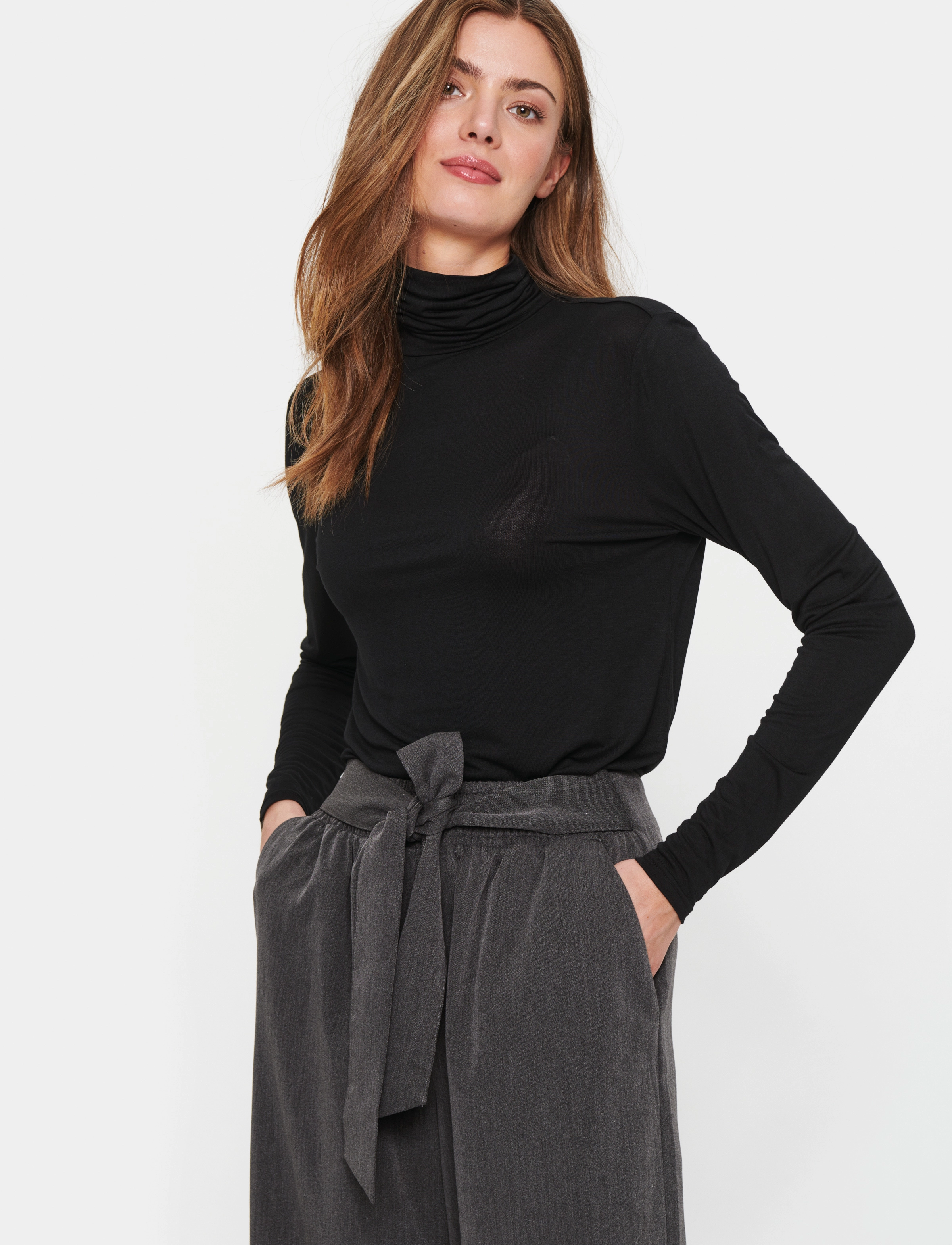 Saint Tropez - AdeliaSZ Rollneck - black - 2