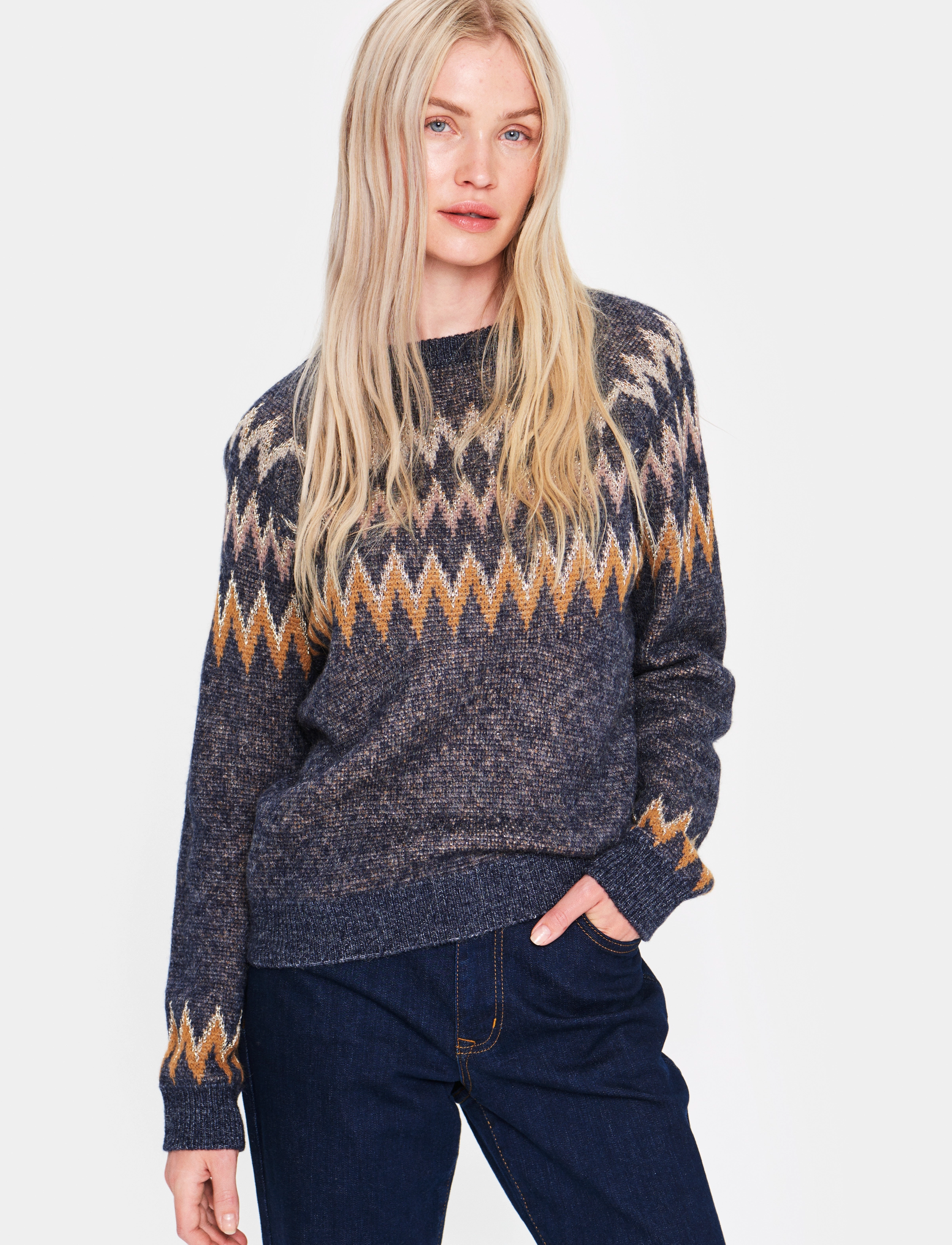 Saint Tropez - PalmaSZ Pullover - night sky melange - 2