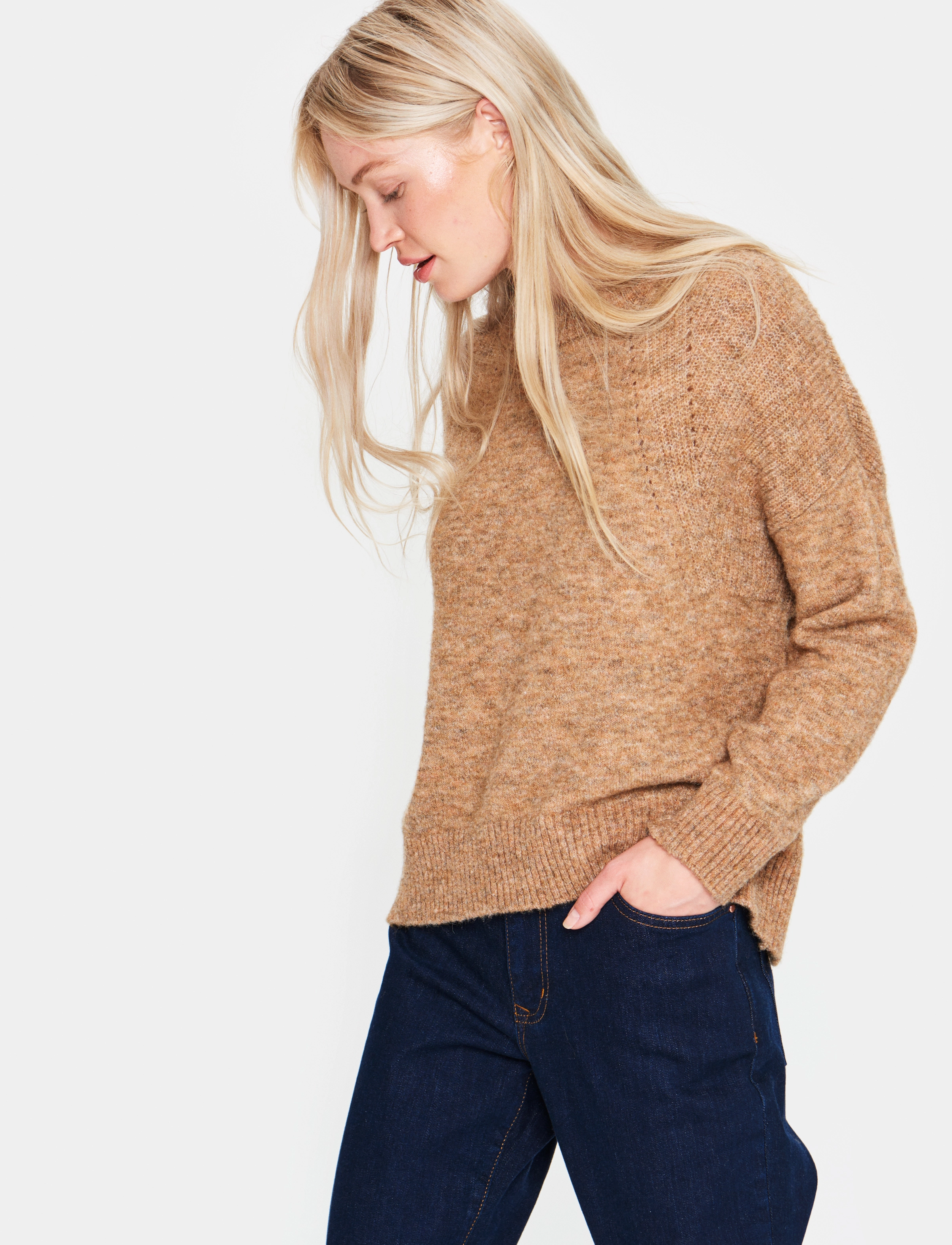 Saint Tropez - PavlaSZ Pullover - camel brown melange - 2