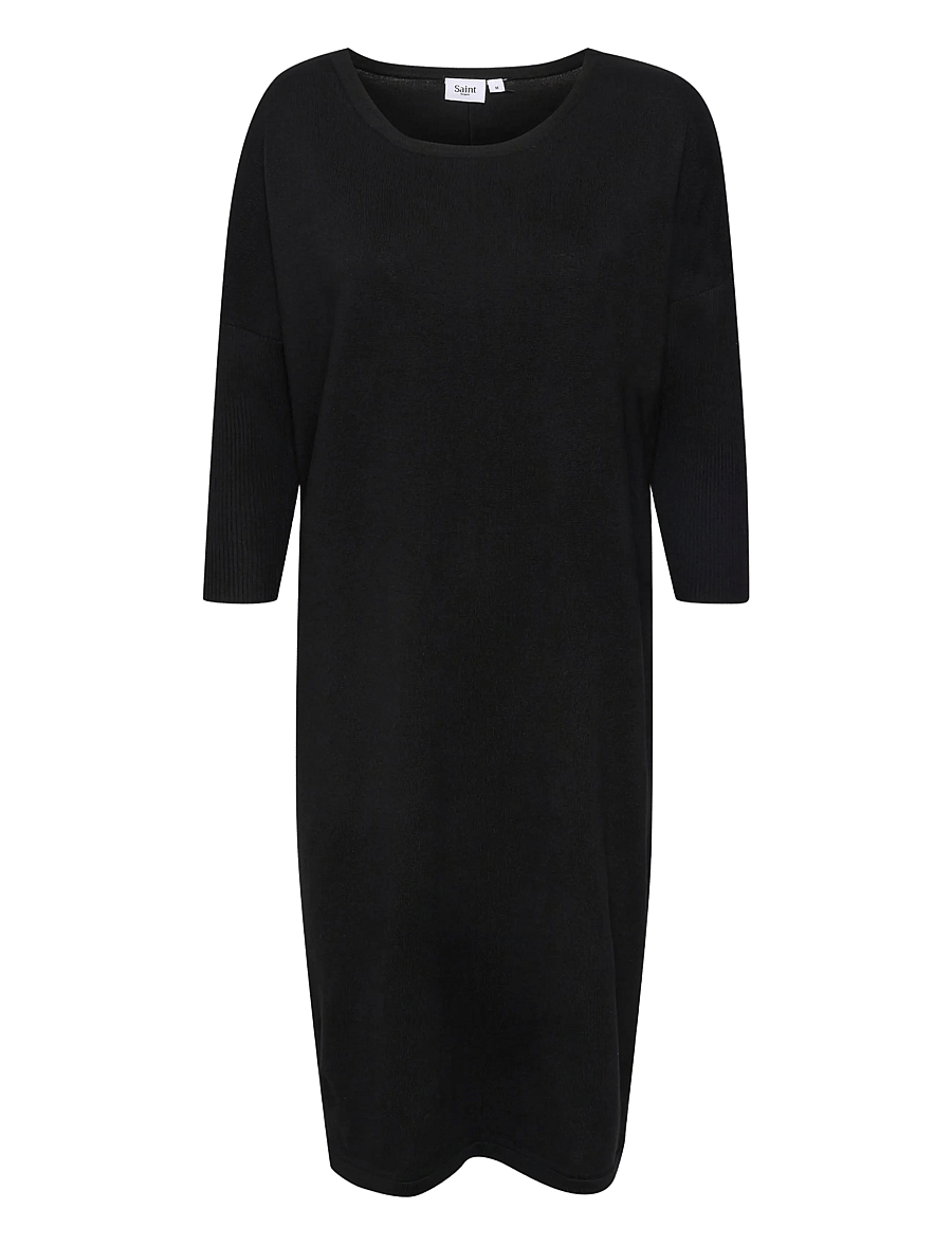 Saint Tropez - MilaSZ R-N Dress - strickkleider - black - 1
