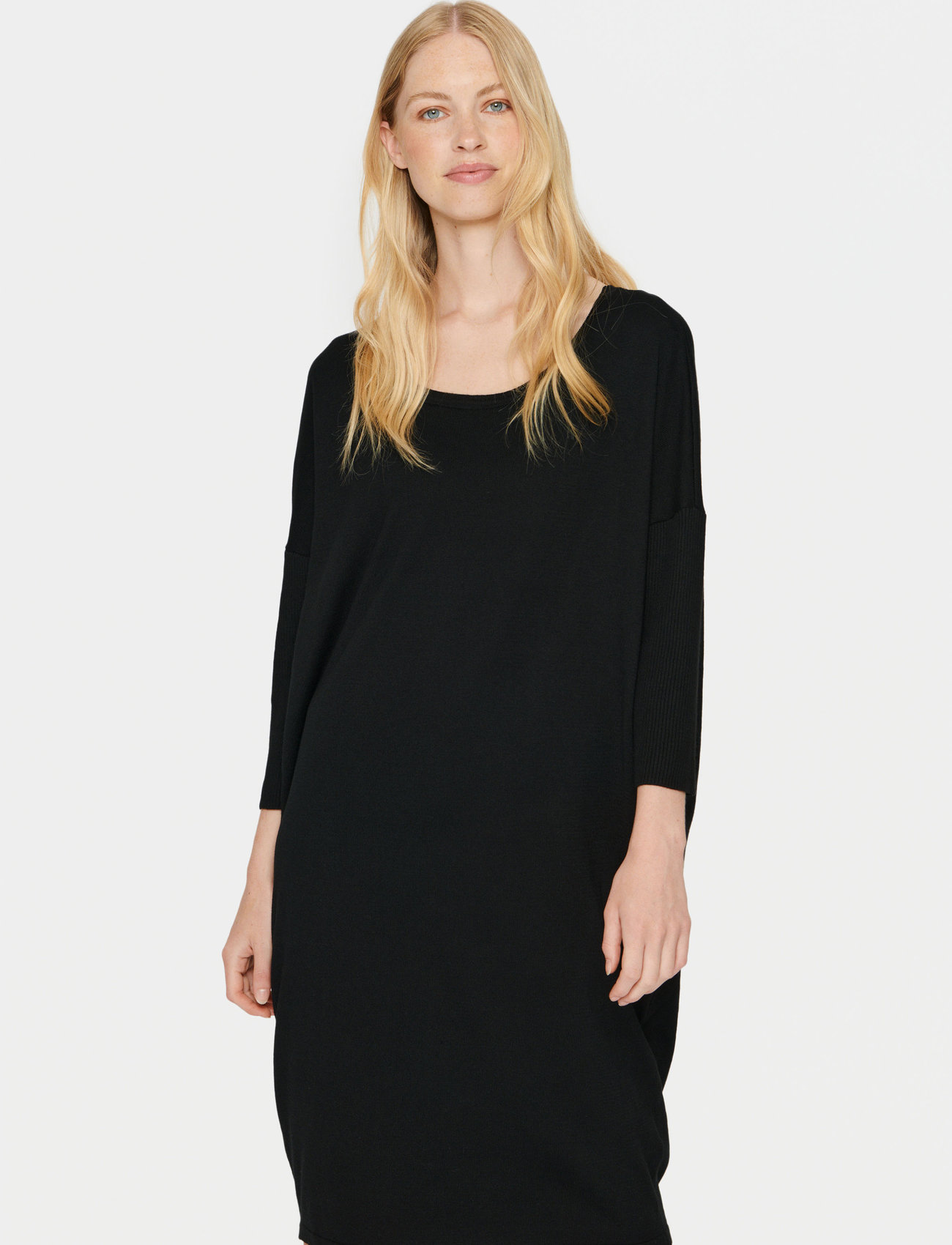 Saint Tropez - MilaSZ R-N Dress - knitted dresses - black - 0
