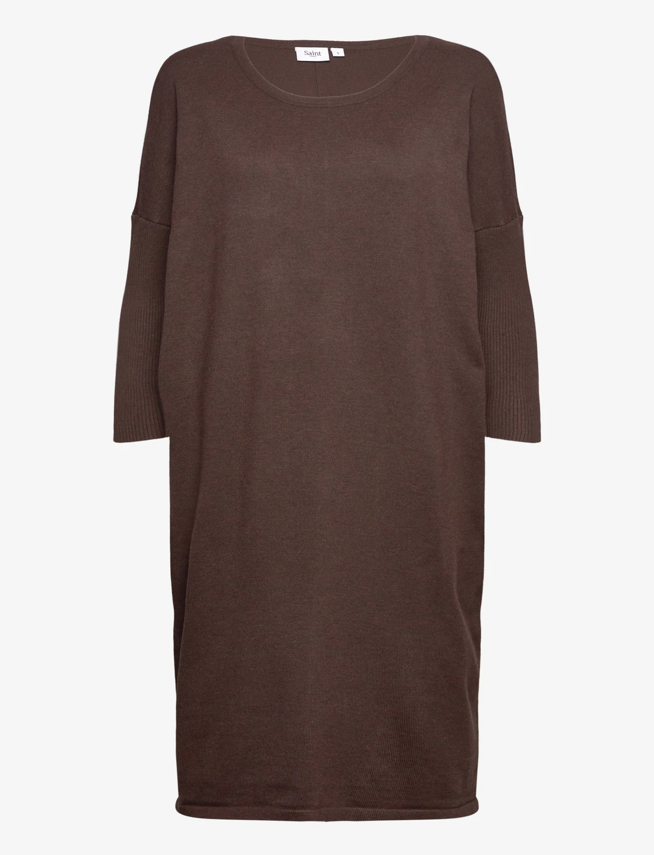 Saint Tropez - MilaSZ R-N Dress - gebreide jurken - mink melange - 0