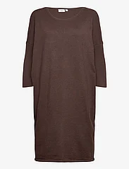 Saint Tropez - MilaSZ R-N Dress - knitted dresses - mink melange - 0