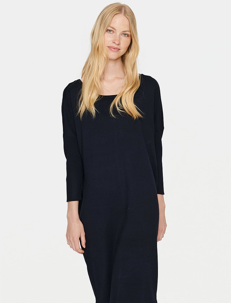Saint Tropez - MilaSZ R-N Dress - strikkjoler - night sky - 0
