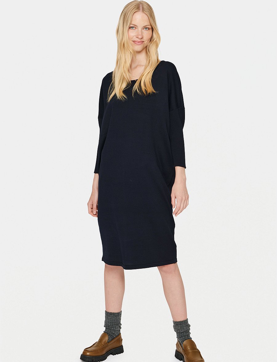 Saint Tropez - MilaSZ R-N Dress - knitted dresses - night sky - 3
