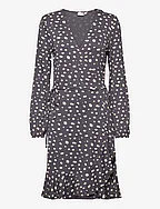 MinaSZ LS Dress - NINE IRON DOT