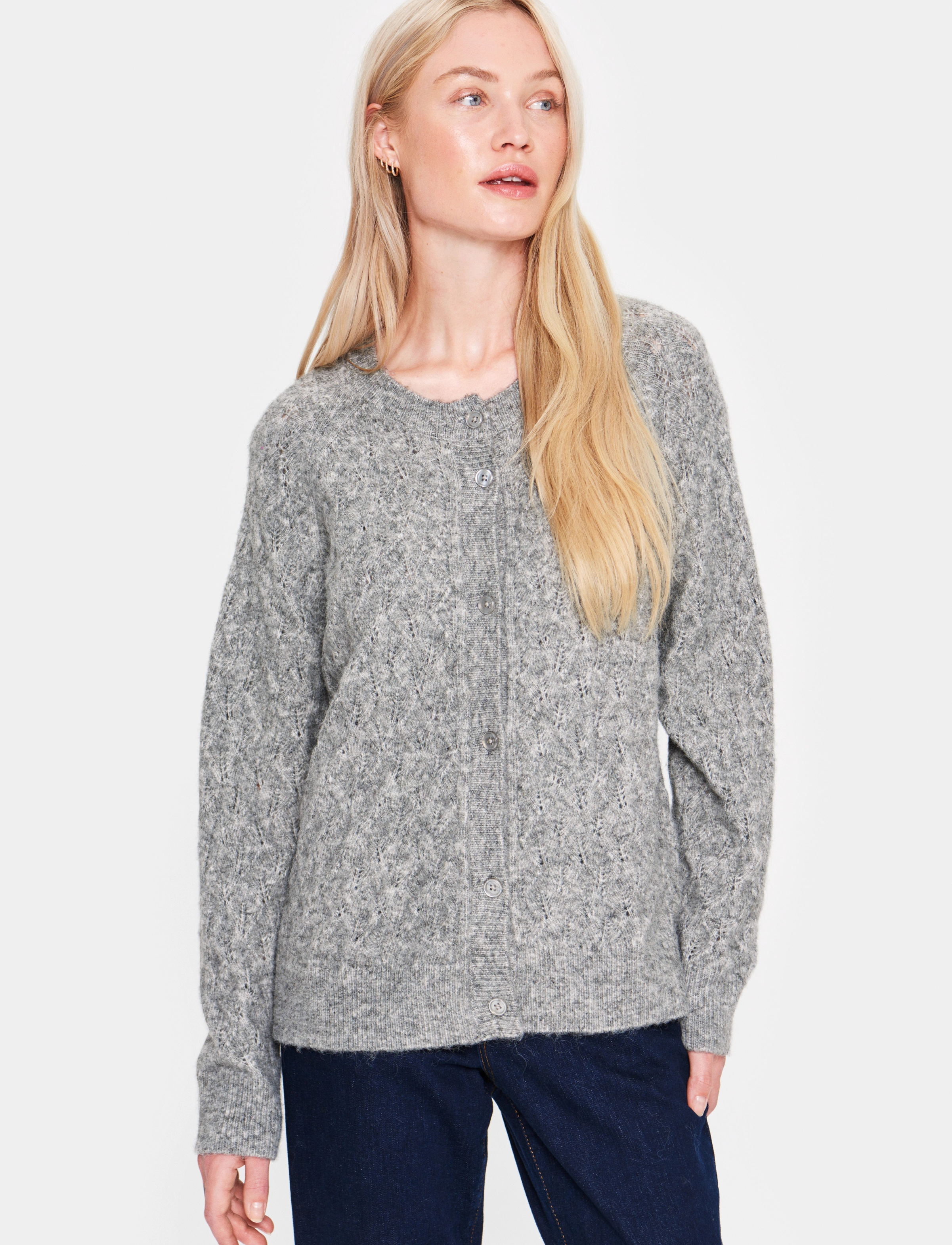Saint Tropez - PellaSZ Cardigan - mist grey melange - 2