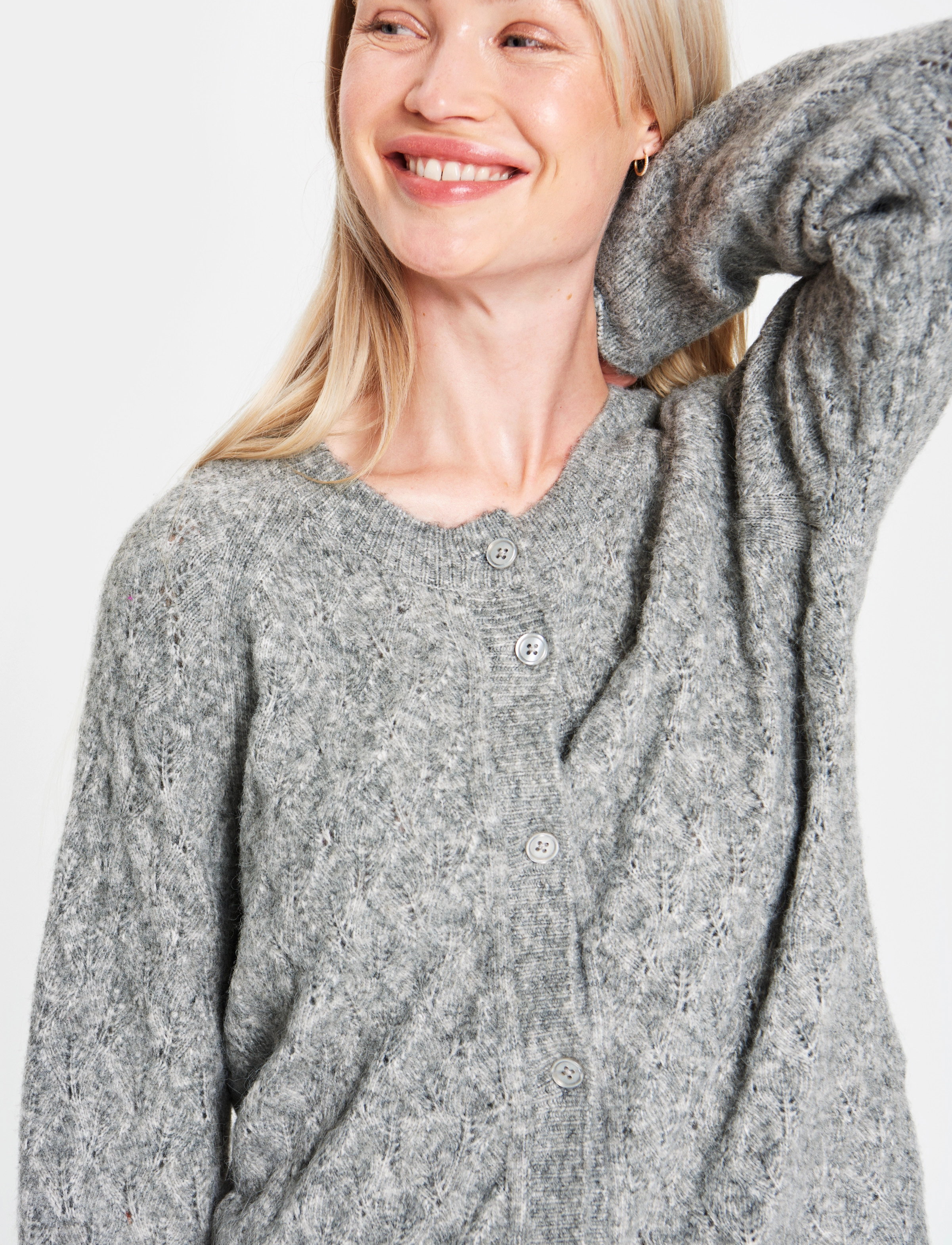 Saint Tropez - PellaSZ Cardigan - mist grey melange - 5