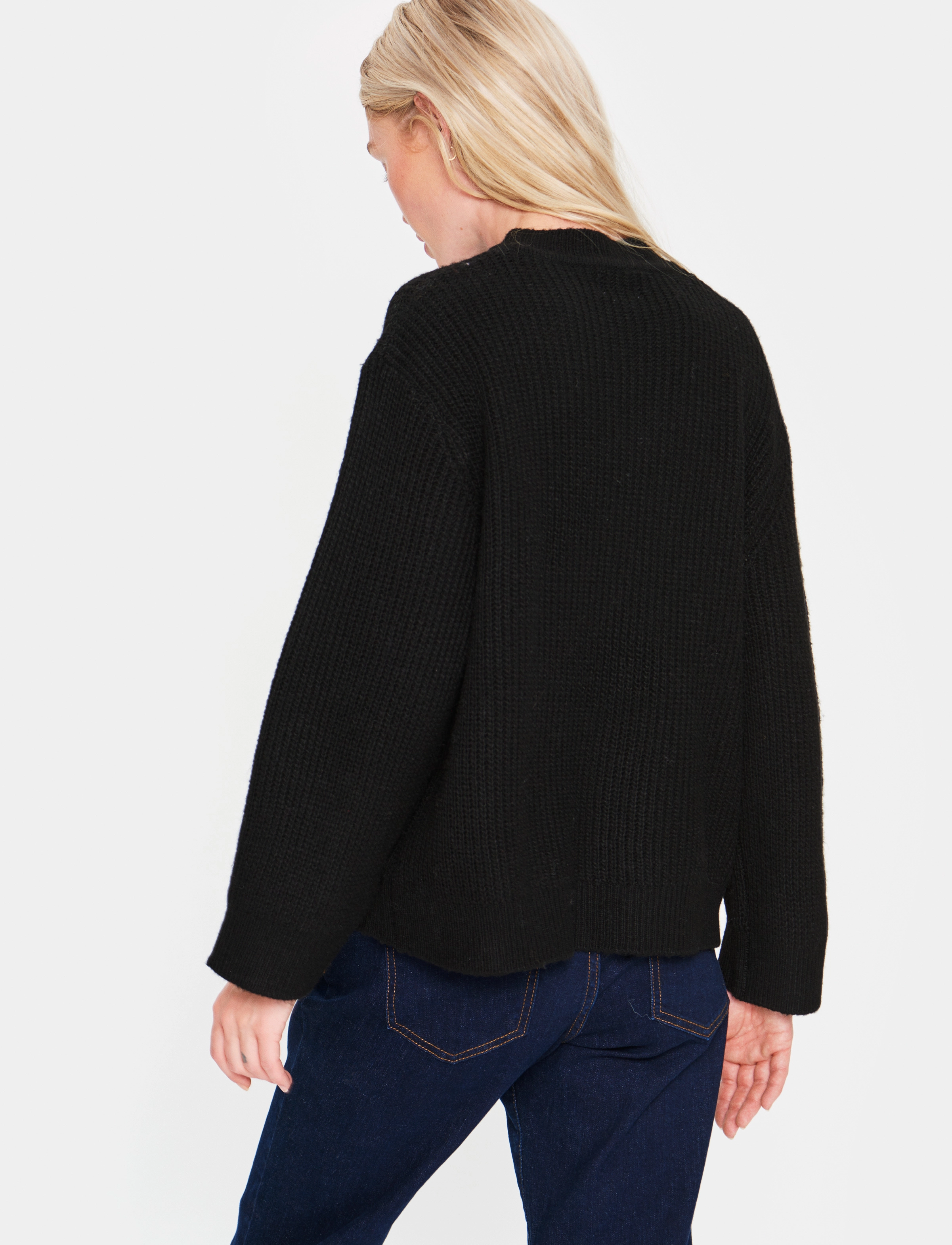 Saint Tropez - PeonySZ Pullover - black - 4