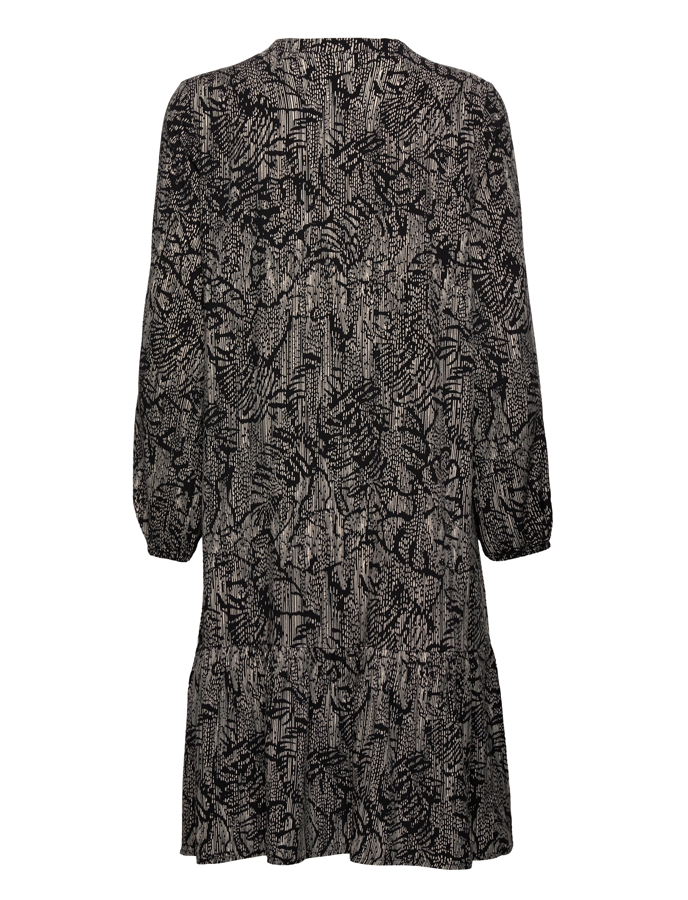 Saint Tropez - LyngSZ Dress - midi kjoler - black floral stripes - 2