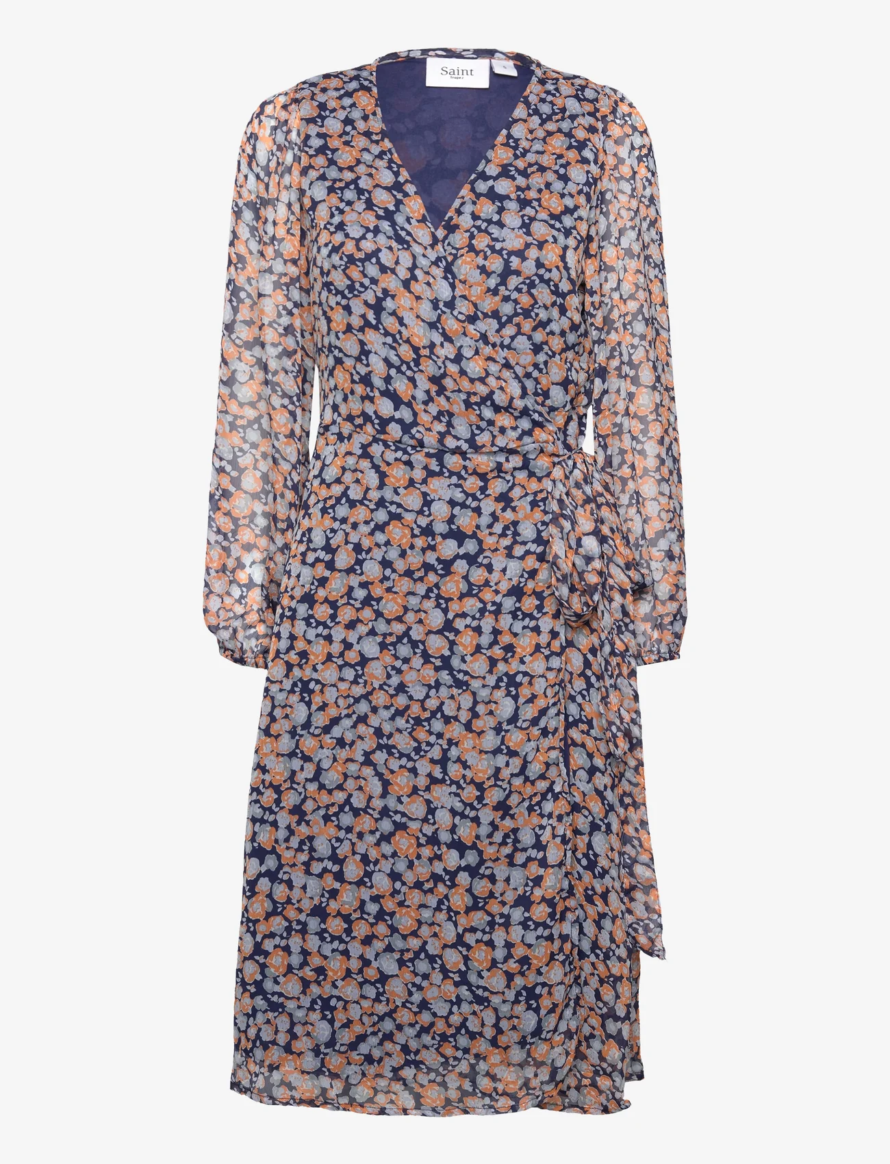Saint Tropez - SalvaSZ Dress - midi kjoler - medieval blue water florals - 0