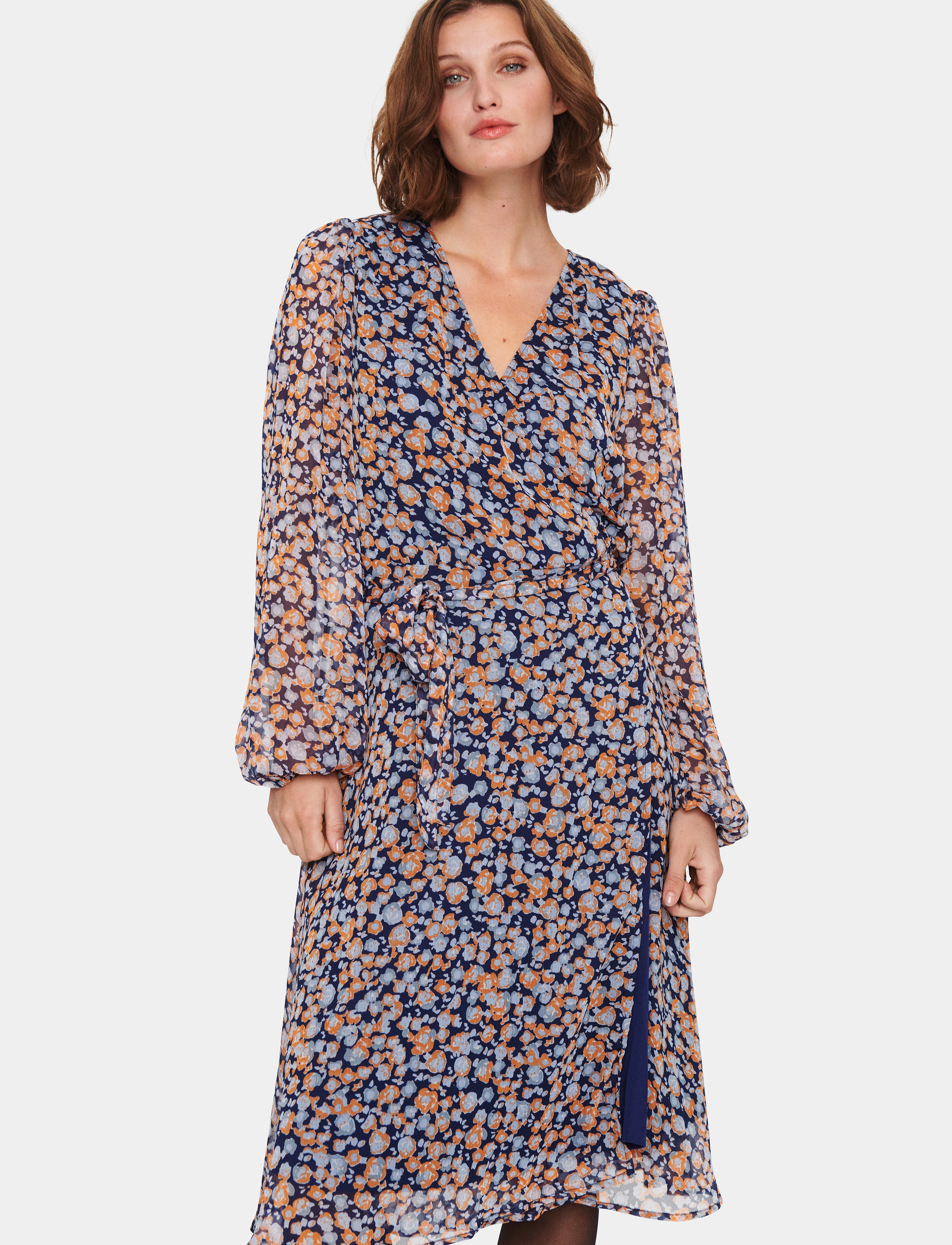 Saint Tropez - SalvaSZ Dress - midi kjoler - medieval blue water florals - 0