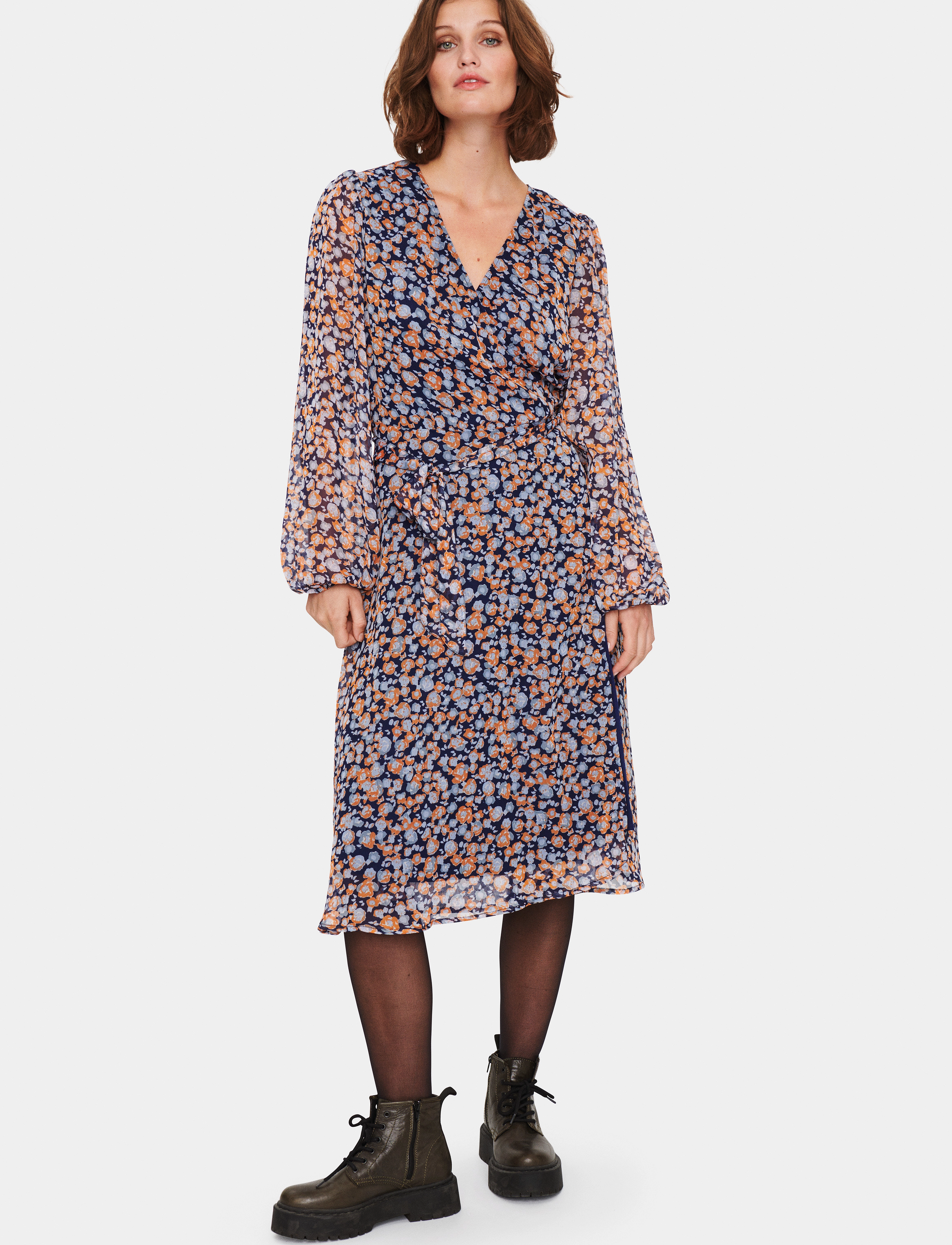 Saint Tropez - SalvaSZ Dress - midi kjoler - medieval blue water florals - 3