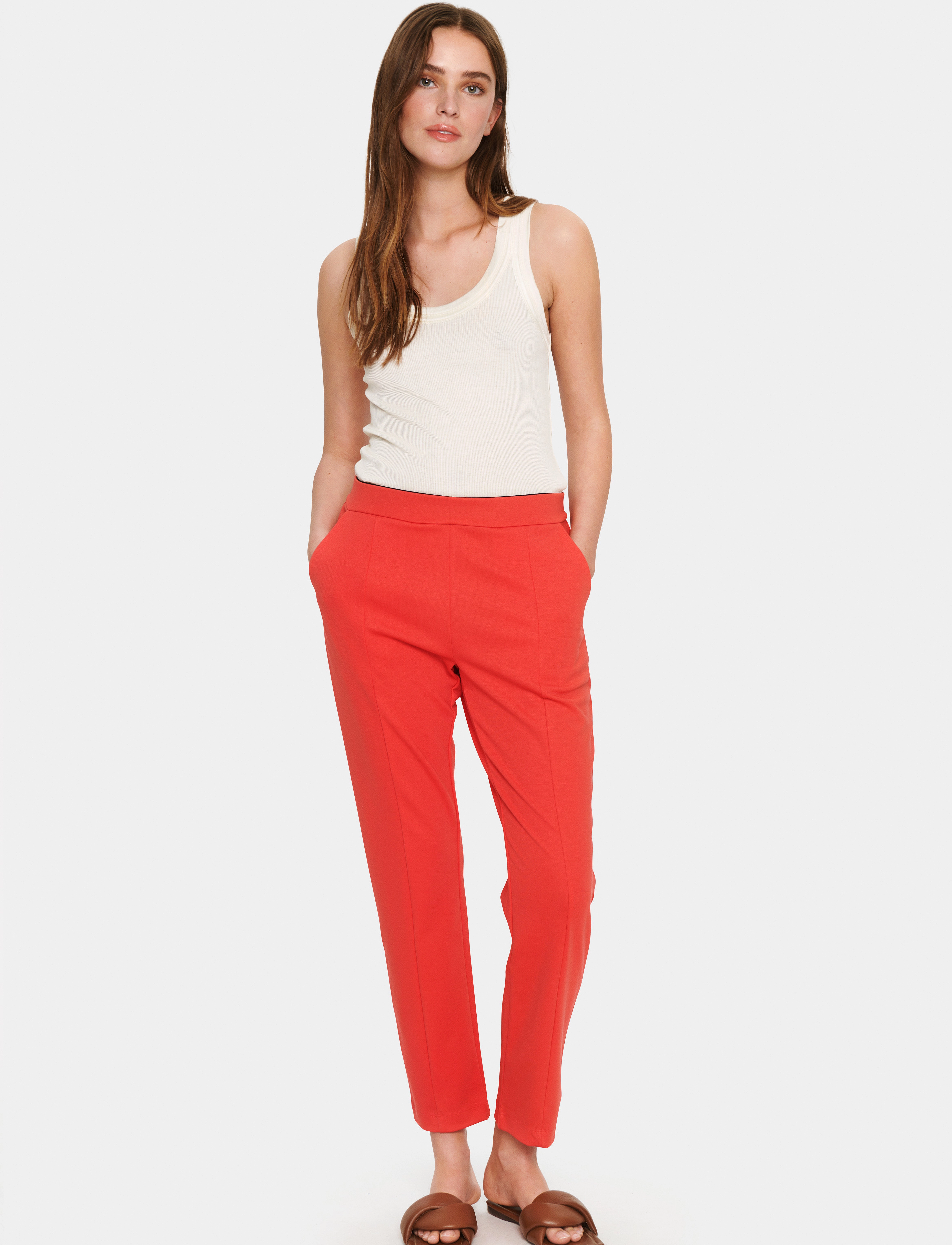 Saint Tropez - SiaSZ Pants - slim fit bukser - hibiscus - 3