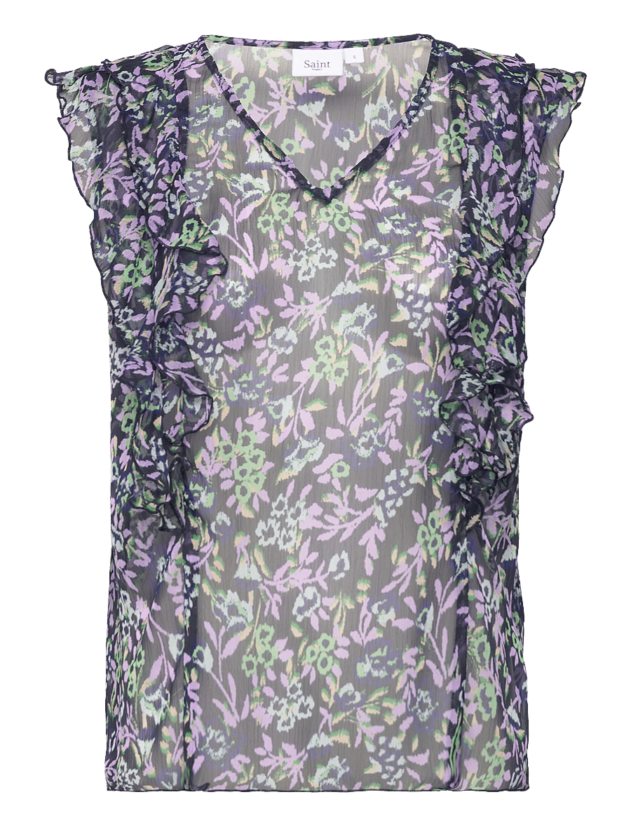 Saint Tropez - TikaSZ Blouse - blouses à manches courtes - night s.backyard floral - 1
