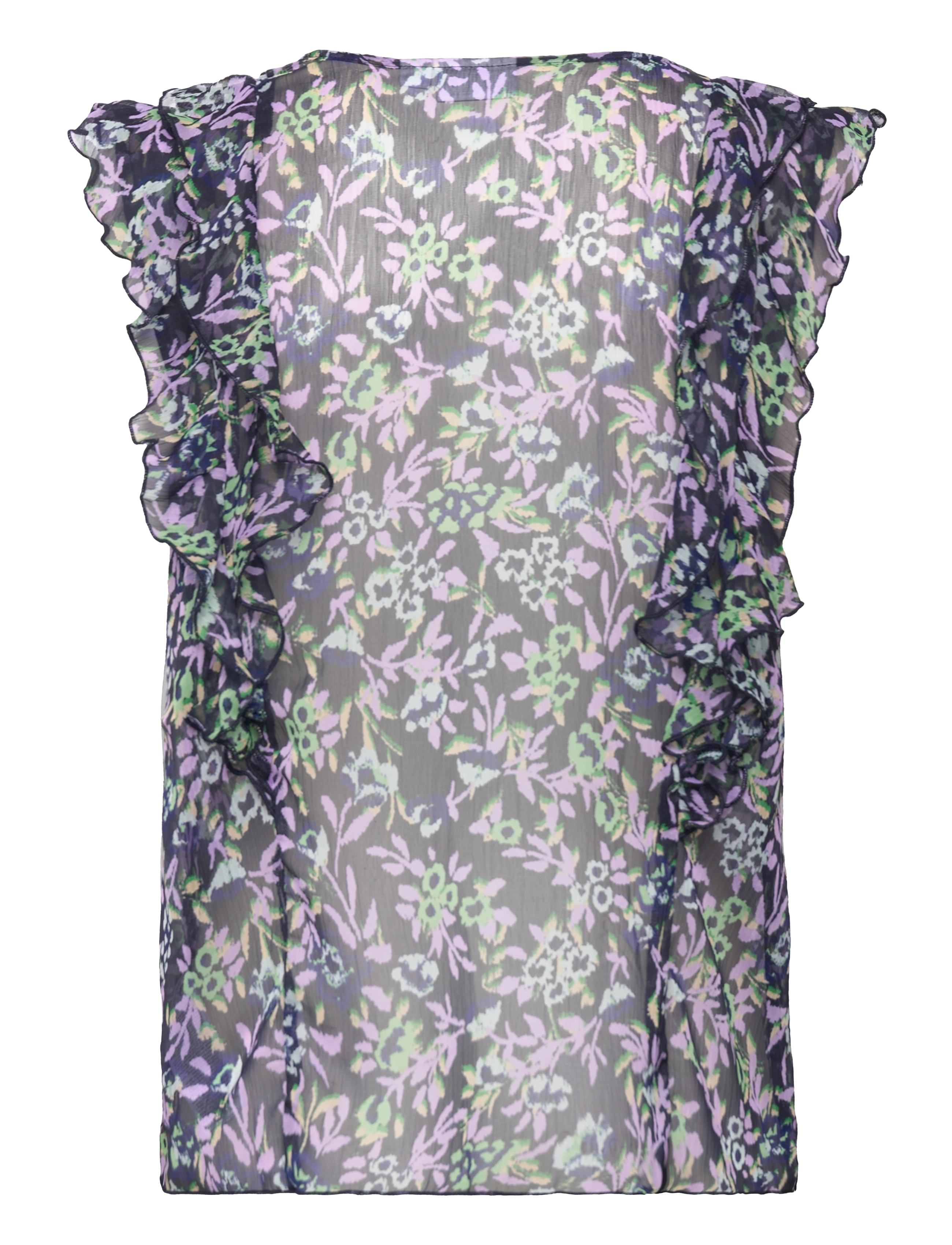 Saint Tropez - TikaSZ Blouse - kortermede bluser - night s.backyard floral - 2