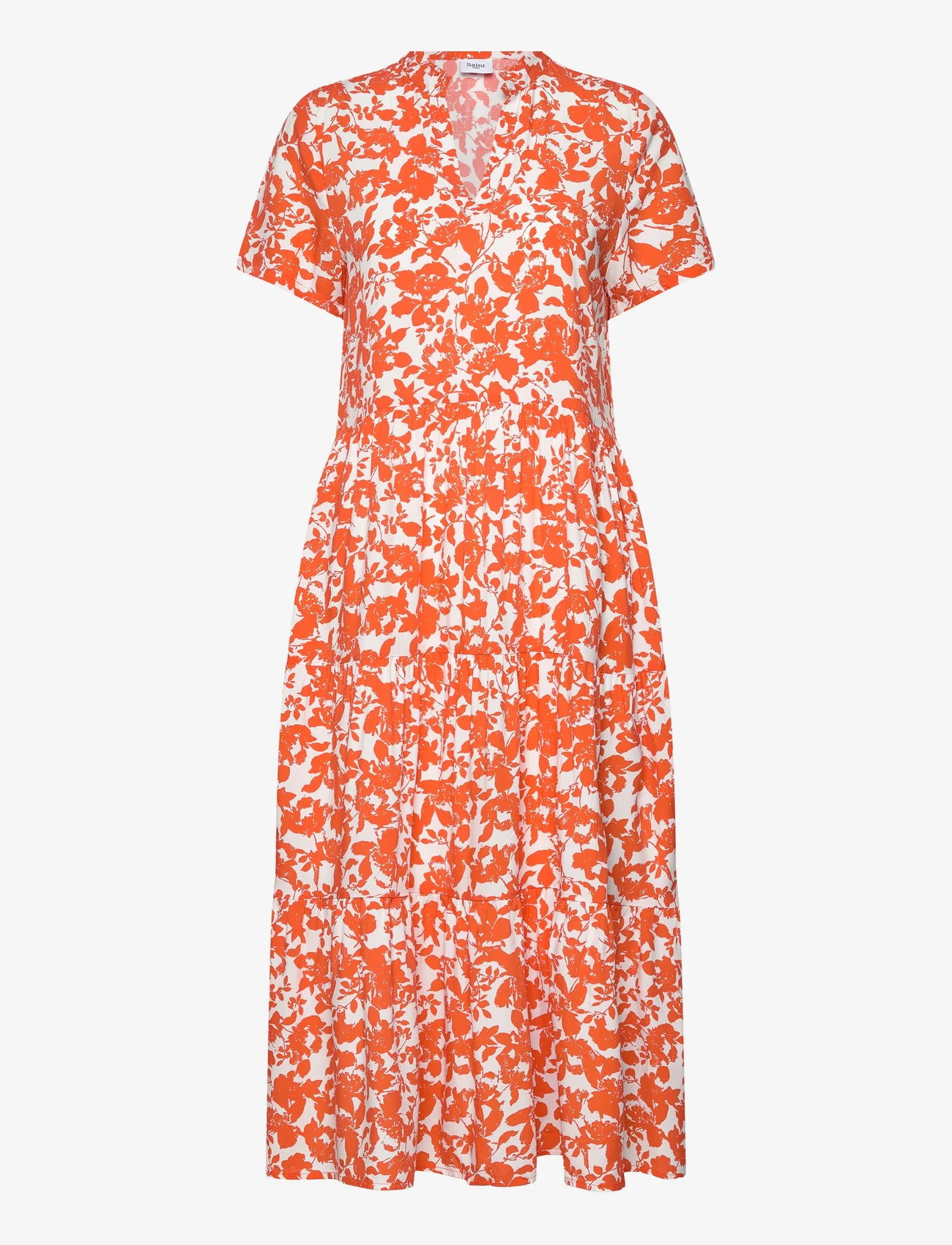 Saint Tropez - EdaSZ SS Maxi Dress - shirt dresses - tigerlily porcelain blooms - 0