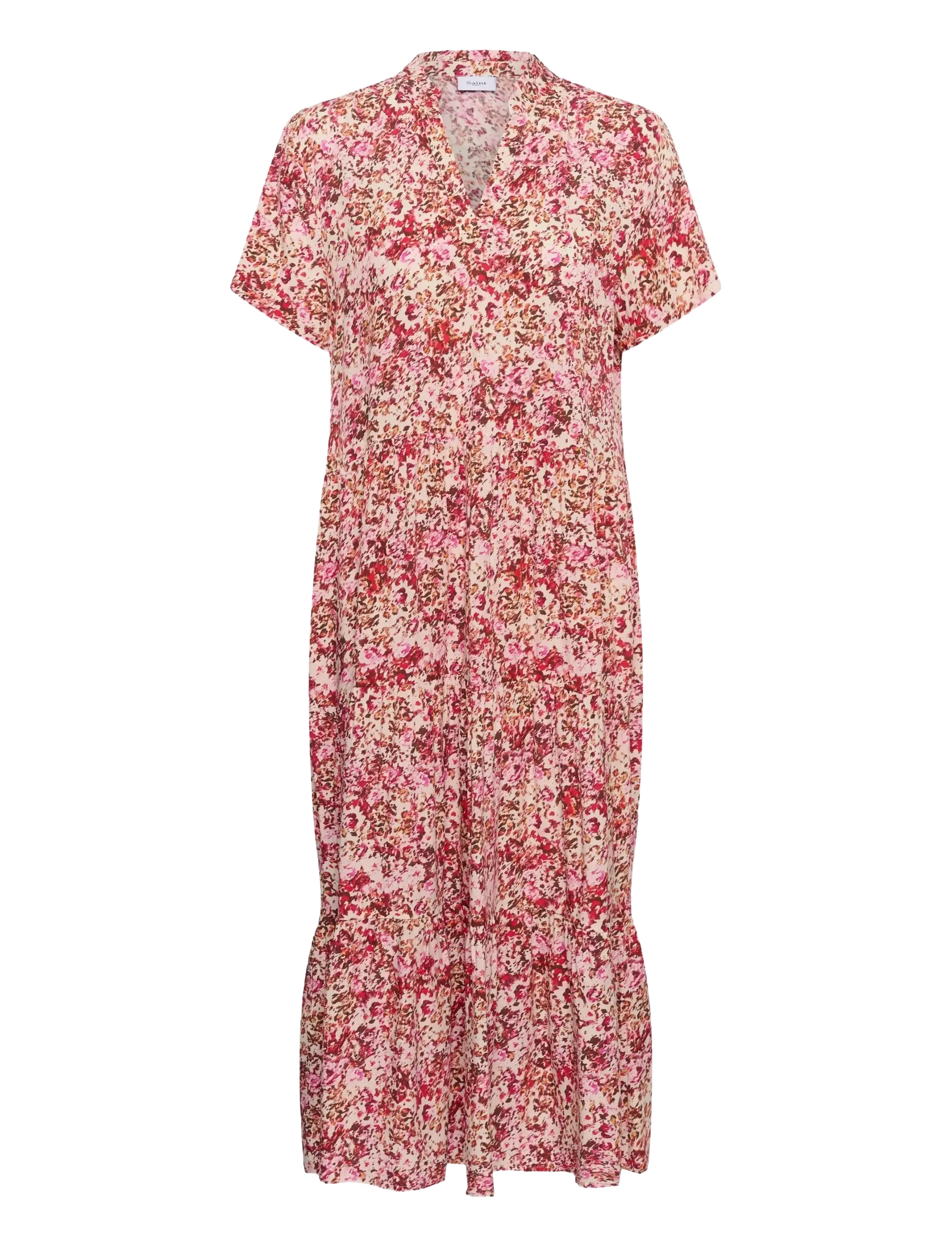 Saint Tropez EdaSZ SS Maxi Dress - Kjoler - BALLERINA BRUSHED BLOOMS / pink/rose