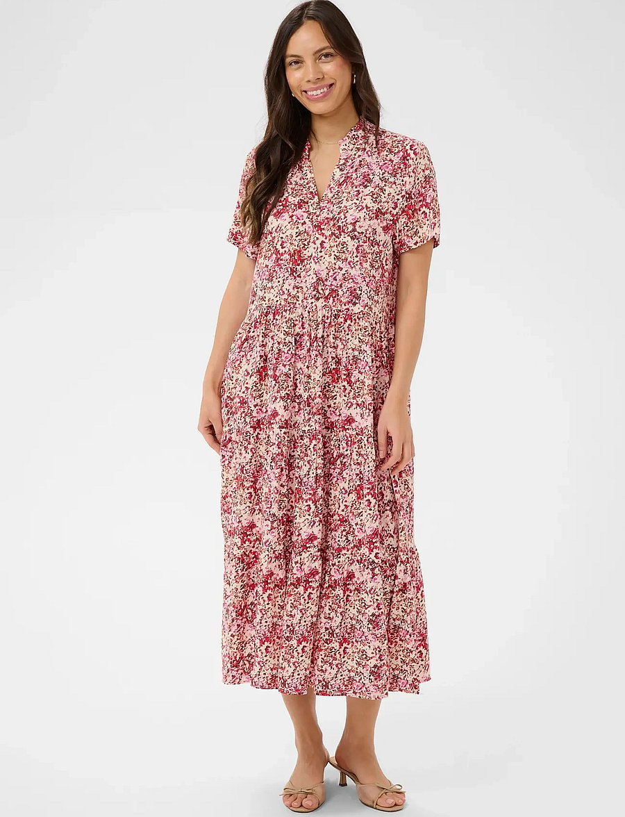 Saint Tropez - EdaSZ SS Maxi Dress - sommerkjoler - ballerina brushed blooms - 0