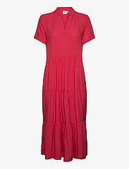 Saint Tropez - EdaSZ SS Maxi Dress - skjortklänningar - hibiscus - 0