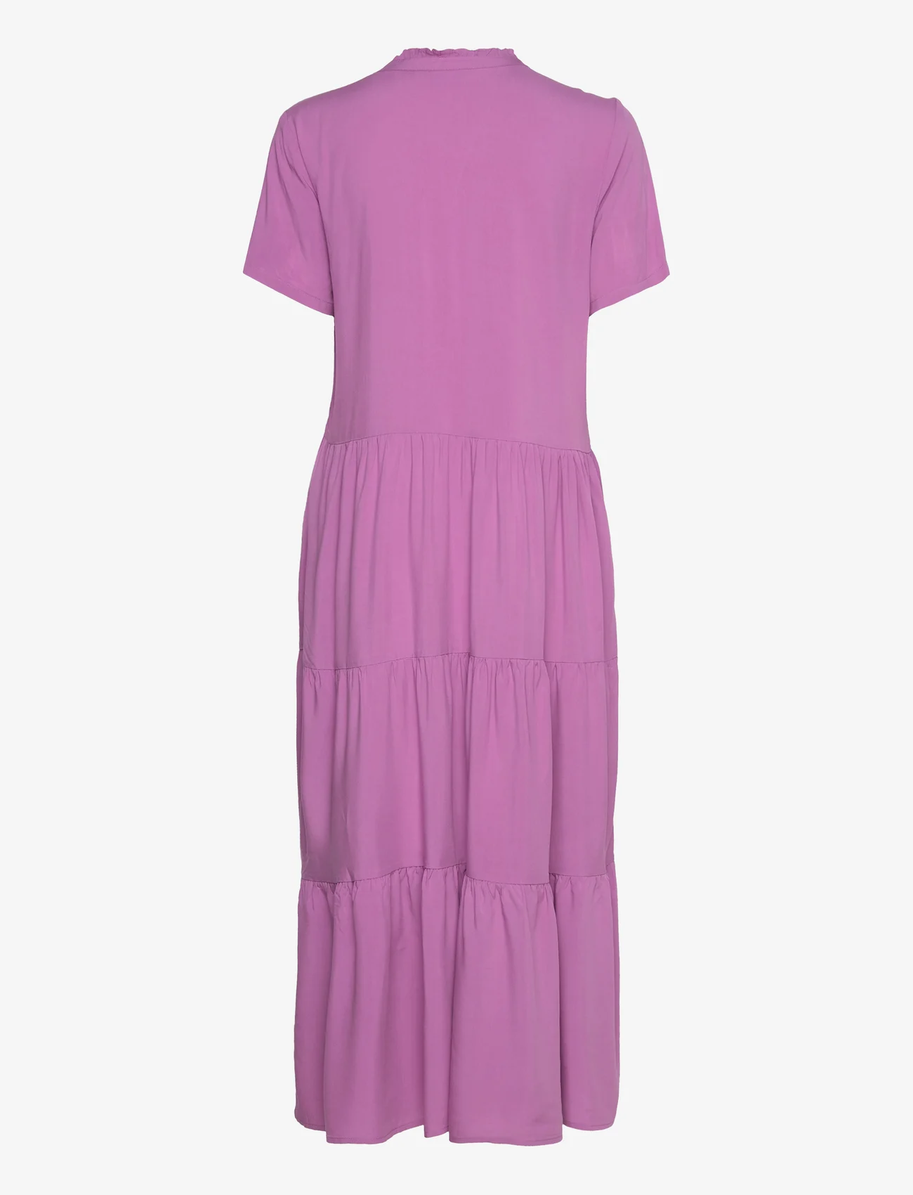 Saint Tropez - EdaSZ SS Maxi Dress - skjortklänningar - mulberry - 1