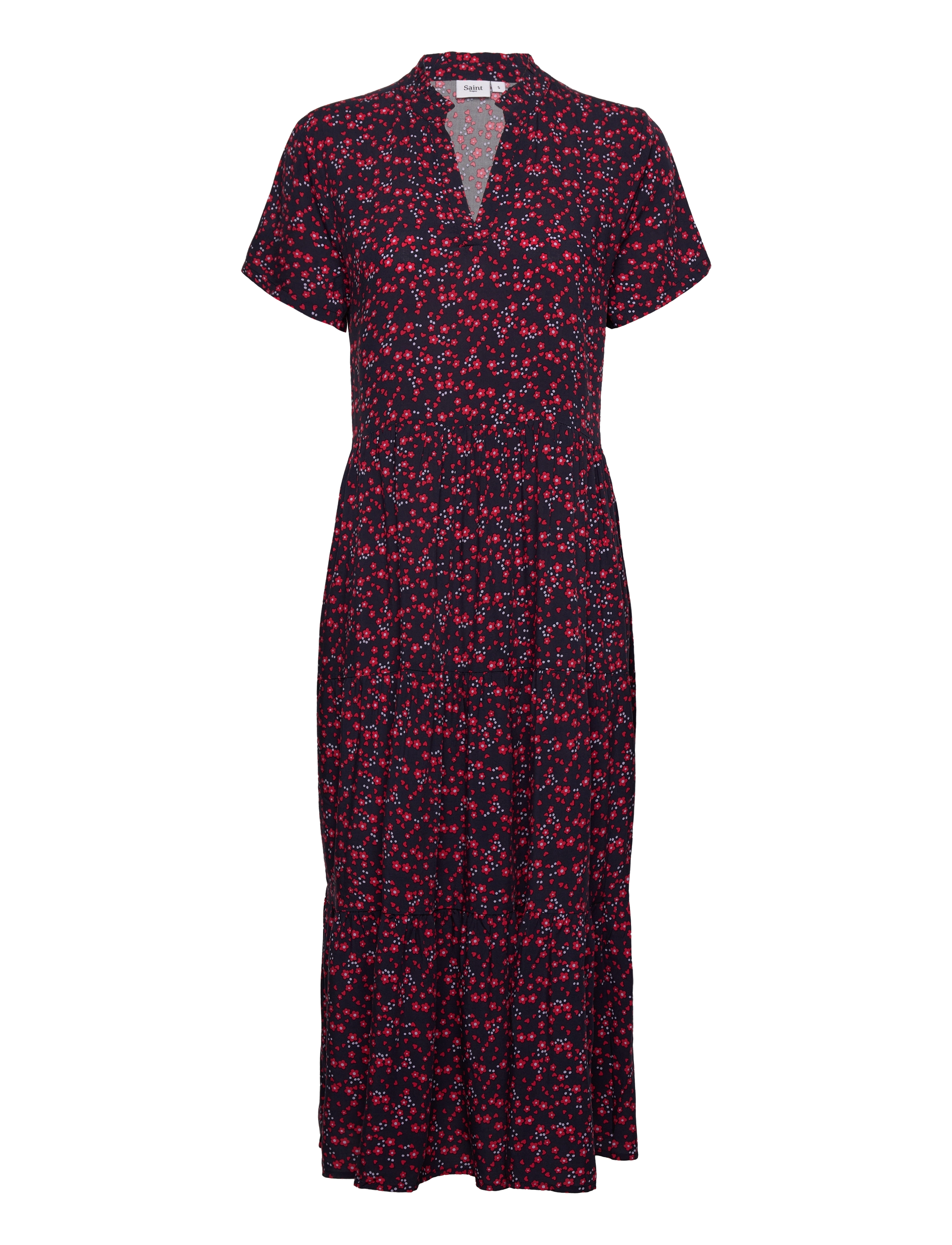 Saint Tropez EdaSZ SS Maxi Dress - Riided - NIGHT SKY NAIVE FLOWER / navy