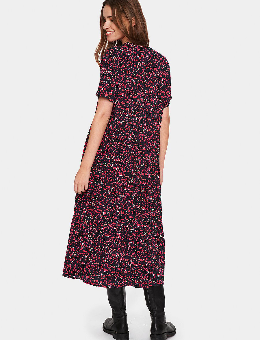 Saint Tropez - EdaSZ SS Maxi Dress - sommerkjoler - night sky naive flower - 4