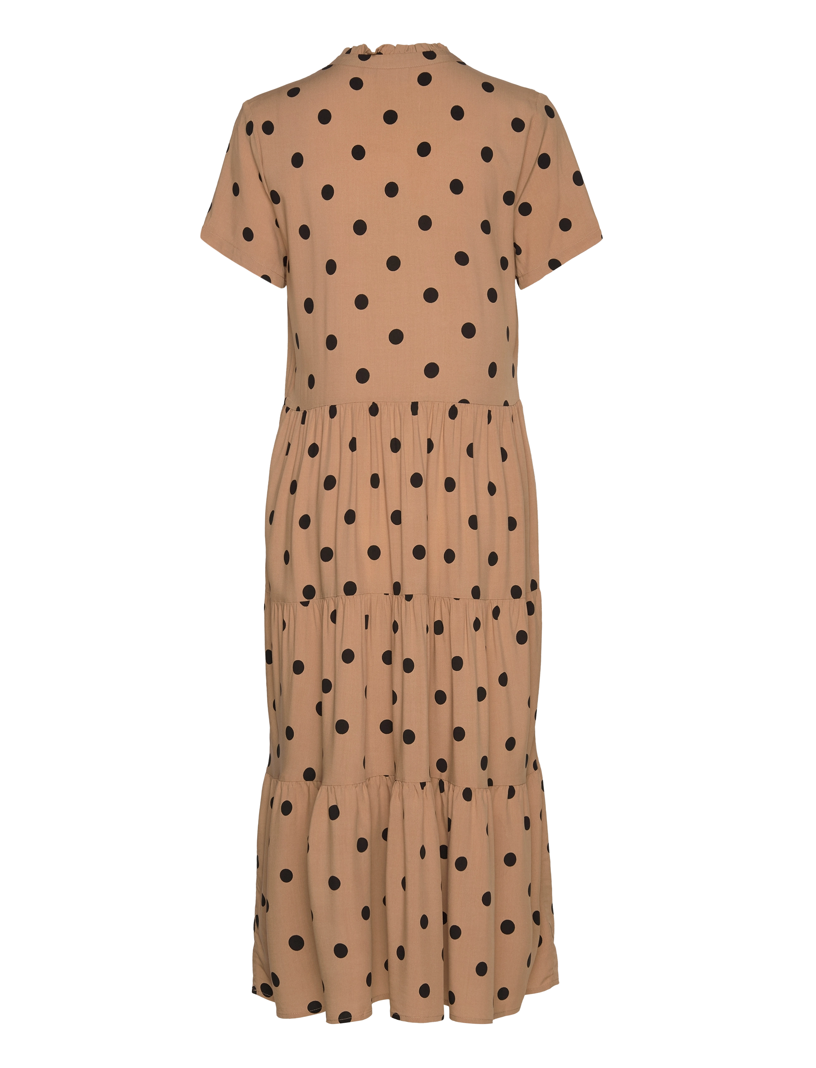 Saint Tropez - EdaSZ SS Maxi Dress - sommarklänningar - tannin big dots - 2