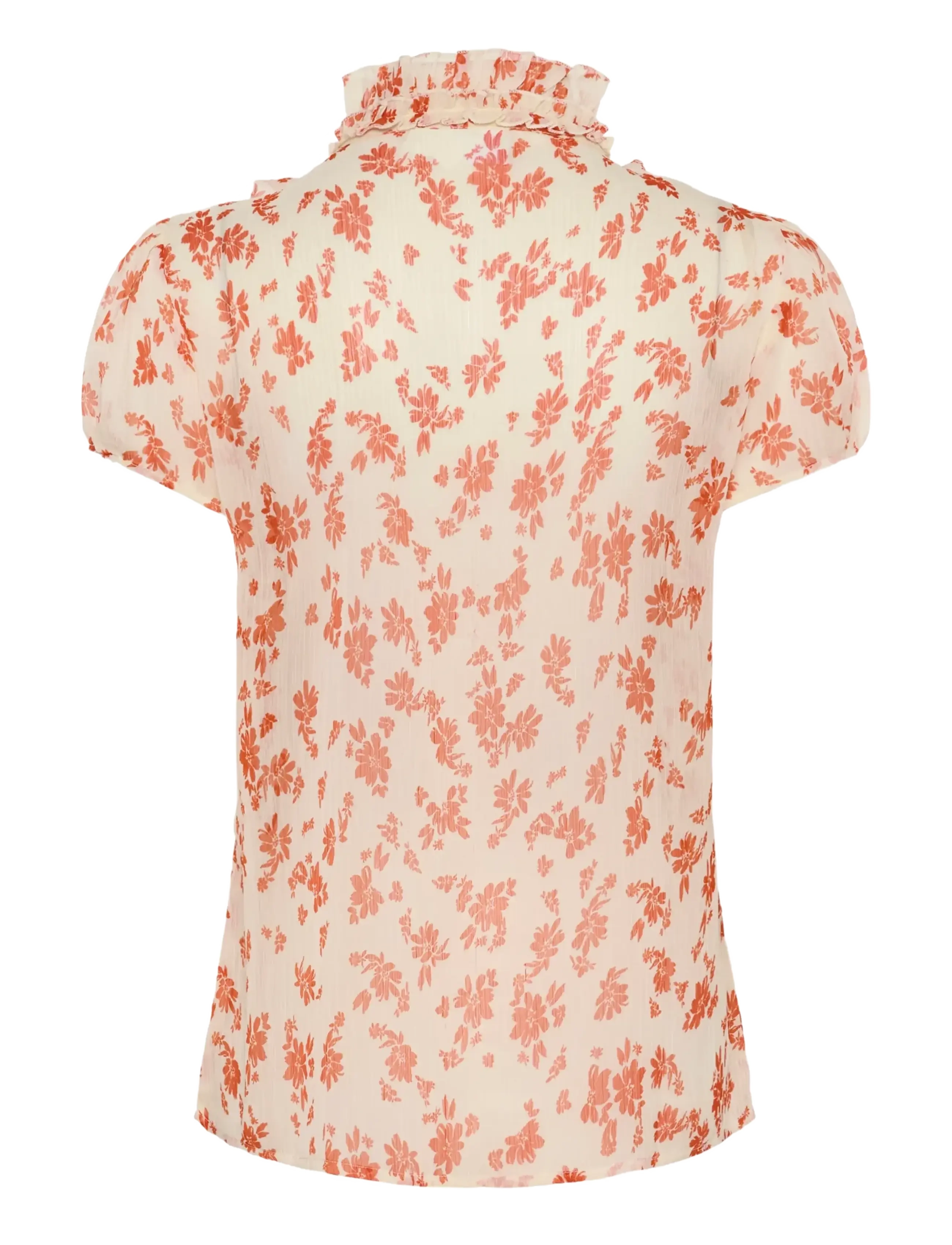 Saint Tropez - LiljaSZ Crinkle SS Shirt - kurzärmelige blusen - seedpearl valiant daisy - 2